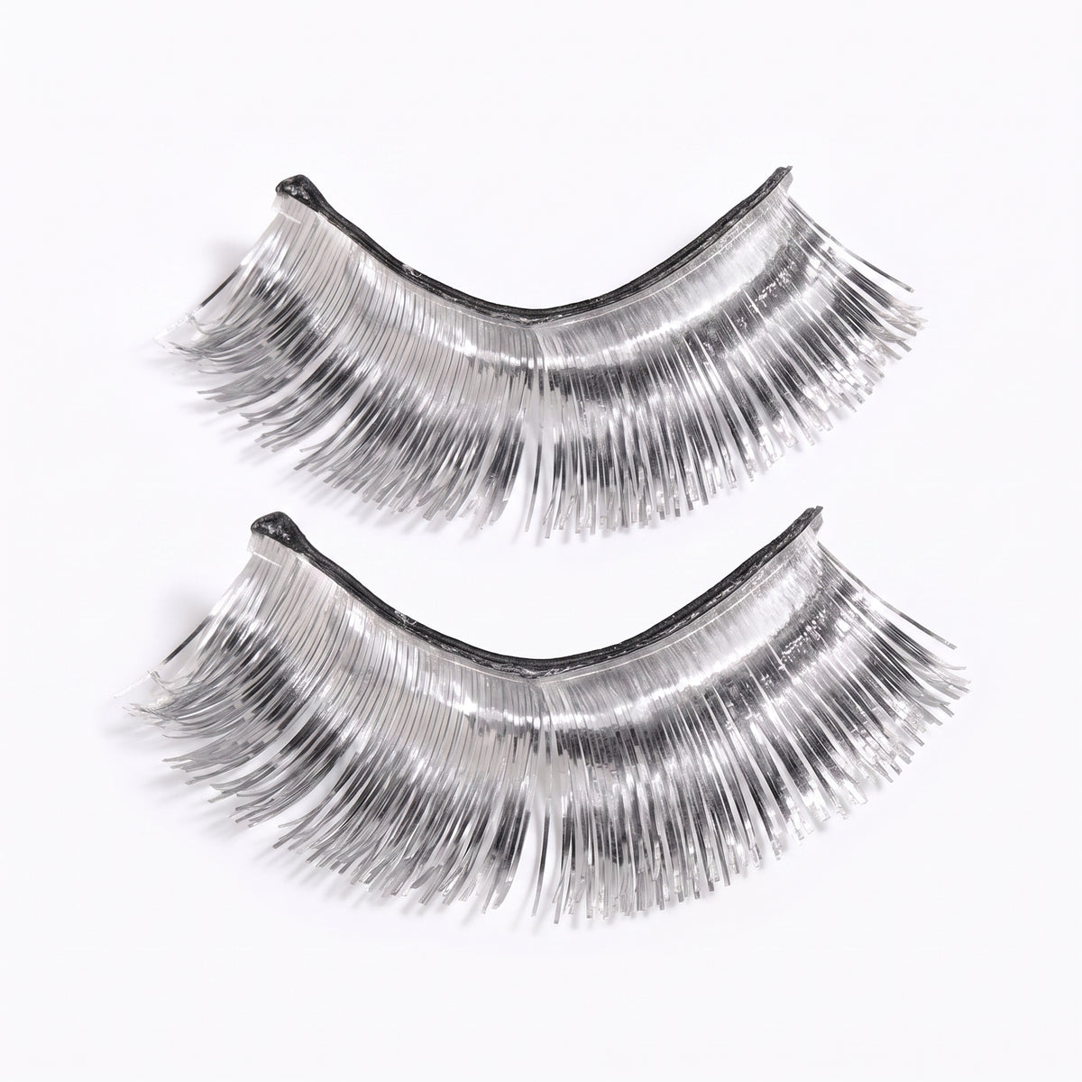 Self-Adhesive Silver Tinsel False Eyelashes