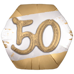 Golden Age 50th Birthday Foil Balloon