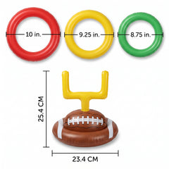 Inflatable Football Ring Toss Game Set - 4 Pack