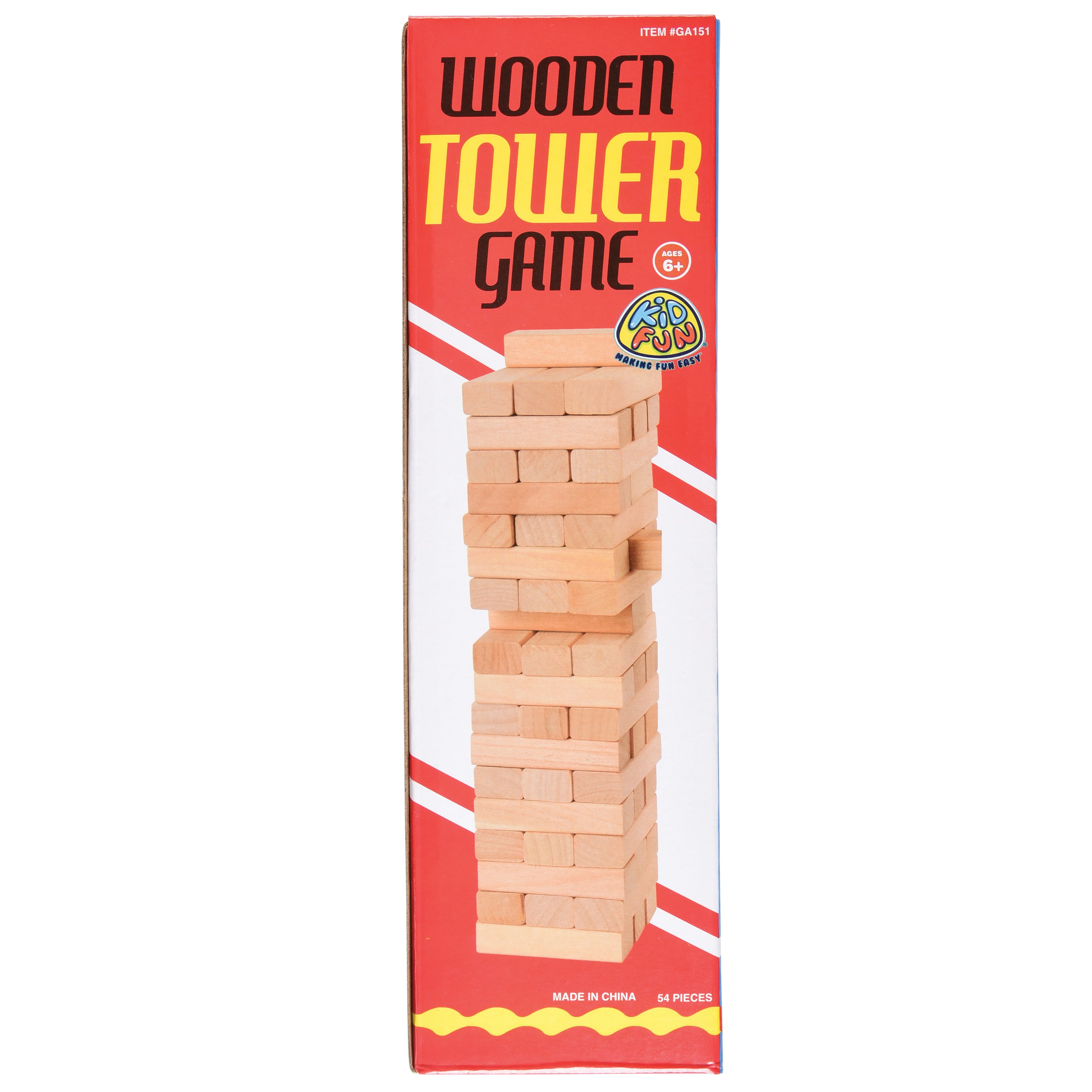 Wooden Tower Game/10.5 In - 1 Count