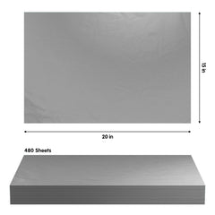 GREY TISSUE REAM 15"X 20"- 480 SHEETS