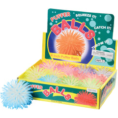Glow In Dark Puffer Balls/4 In - 12 Count