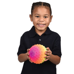 Rainbow Knobby Ball/5 In - 12 Count
