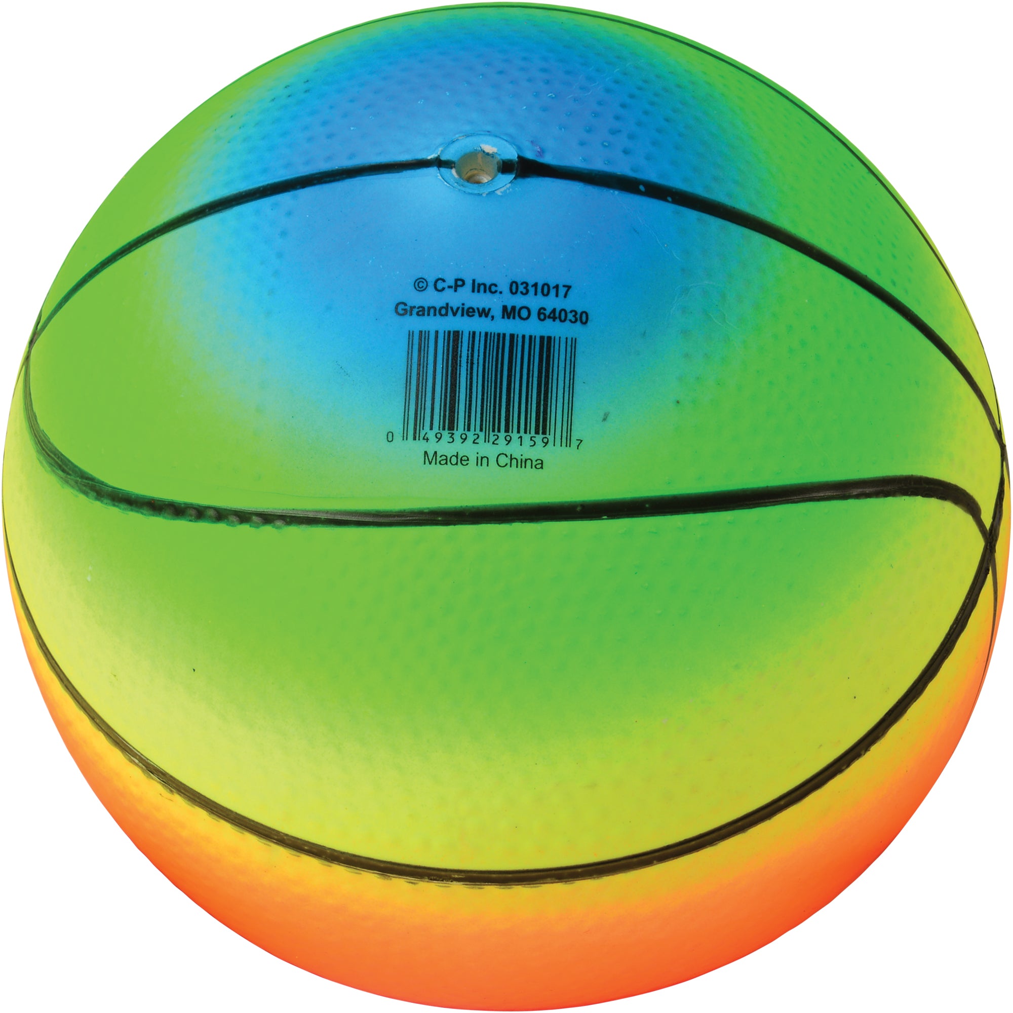 Rainbow Pvc Basketballs/5 In - 12 Count