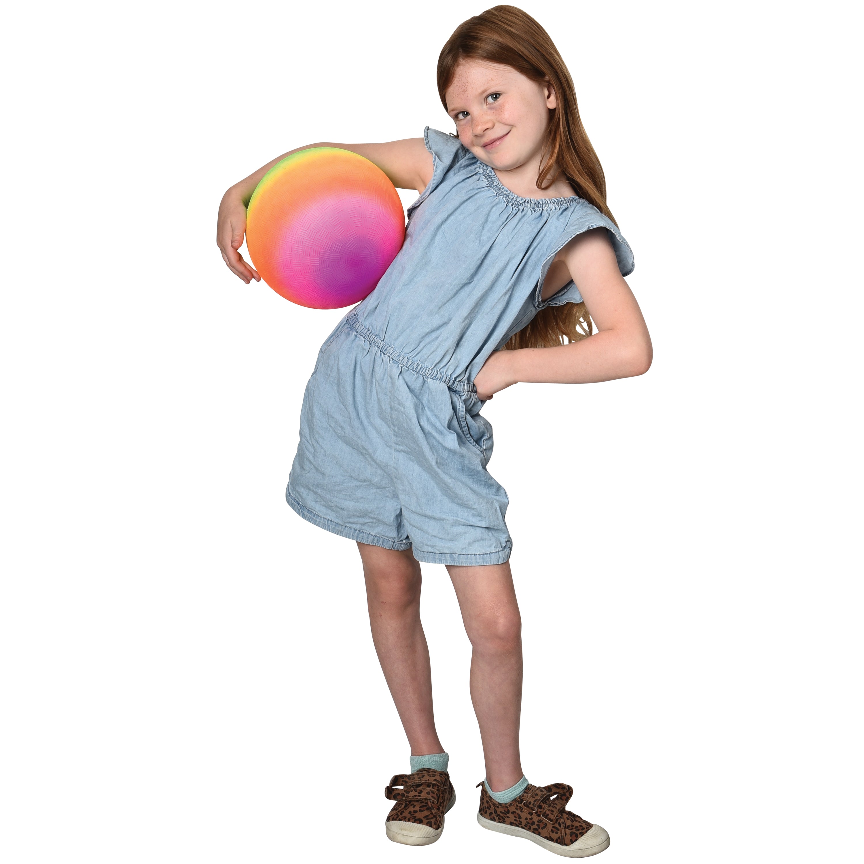 Rainbow Playground Balls/9 In - 12 Count