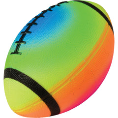 Rainbow Football/8 In Deflated - 12 Count
