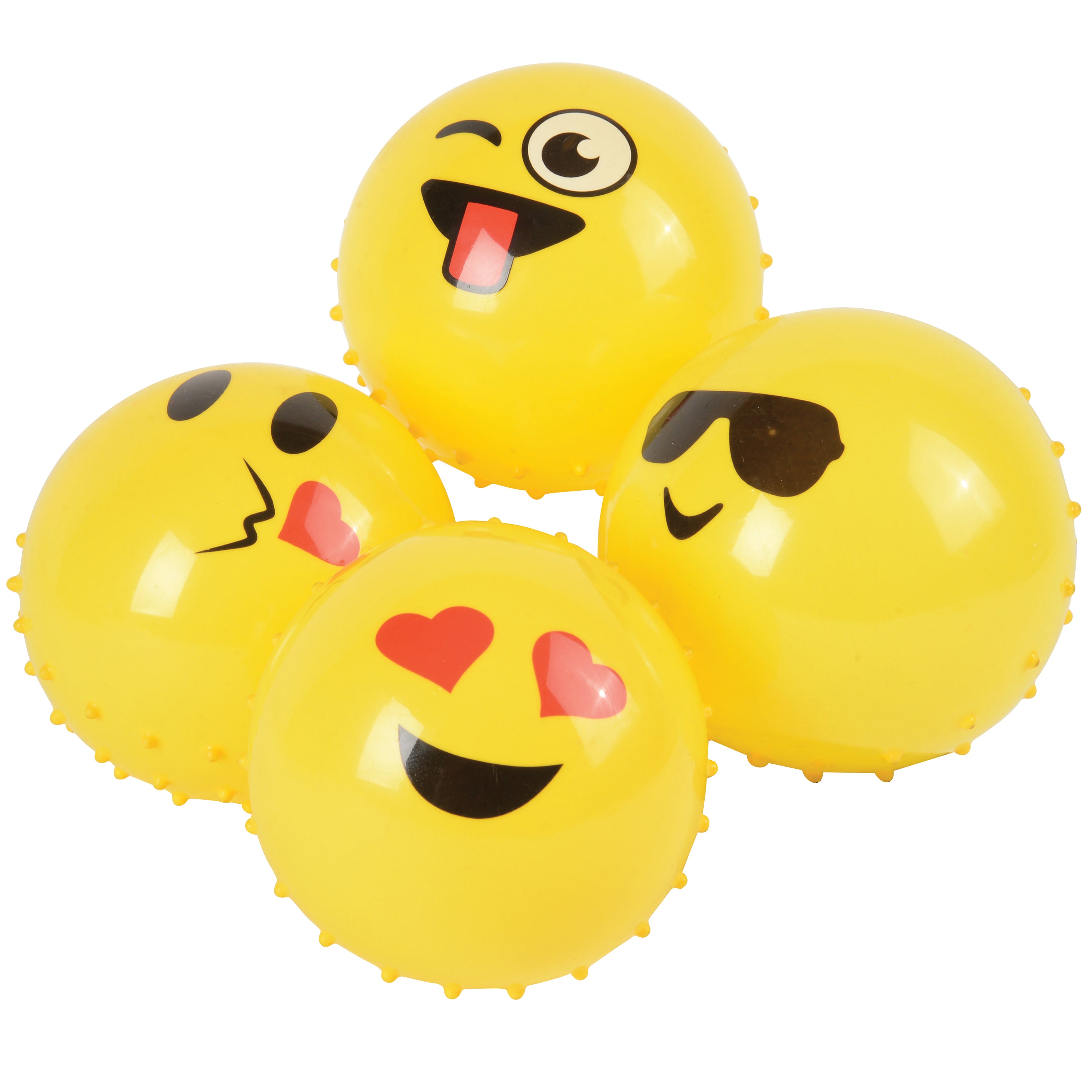 Emoji Knobby Balls/5 In - 12 Count