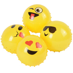 Emoji Knobby Balls/5 In - 12 Count