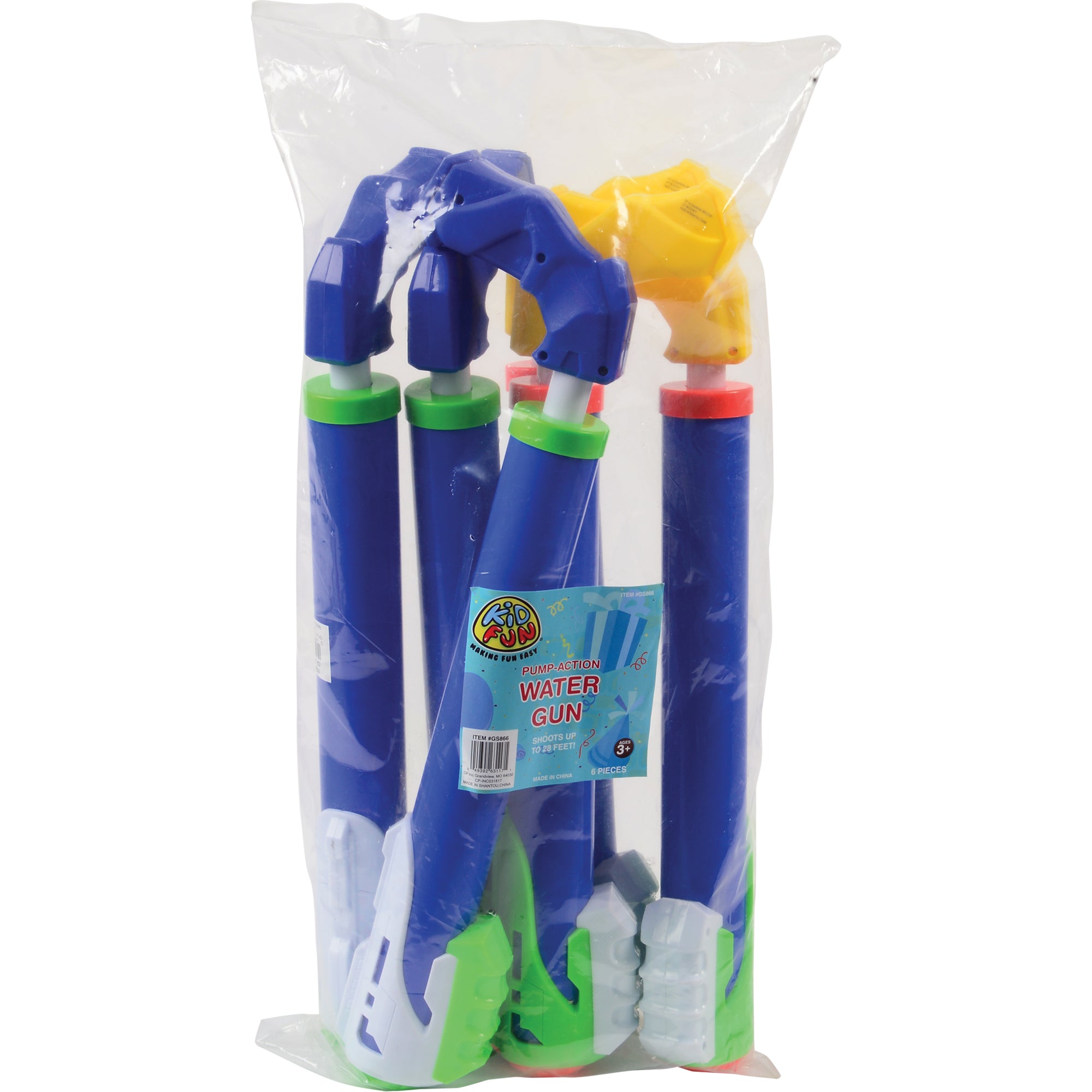 Pump Action Water Gun/6 Per Pk - 6 Count