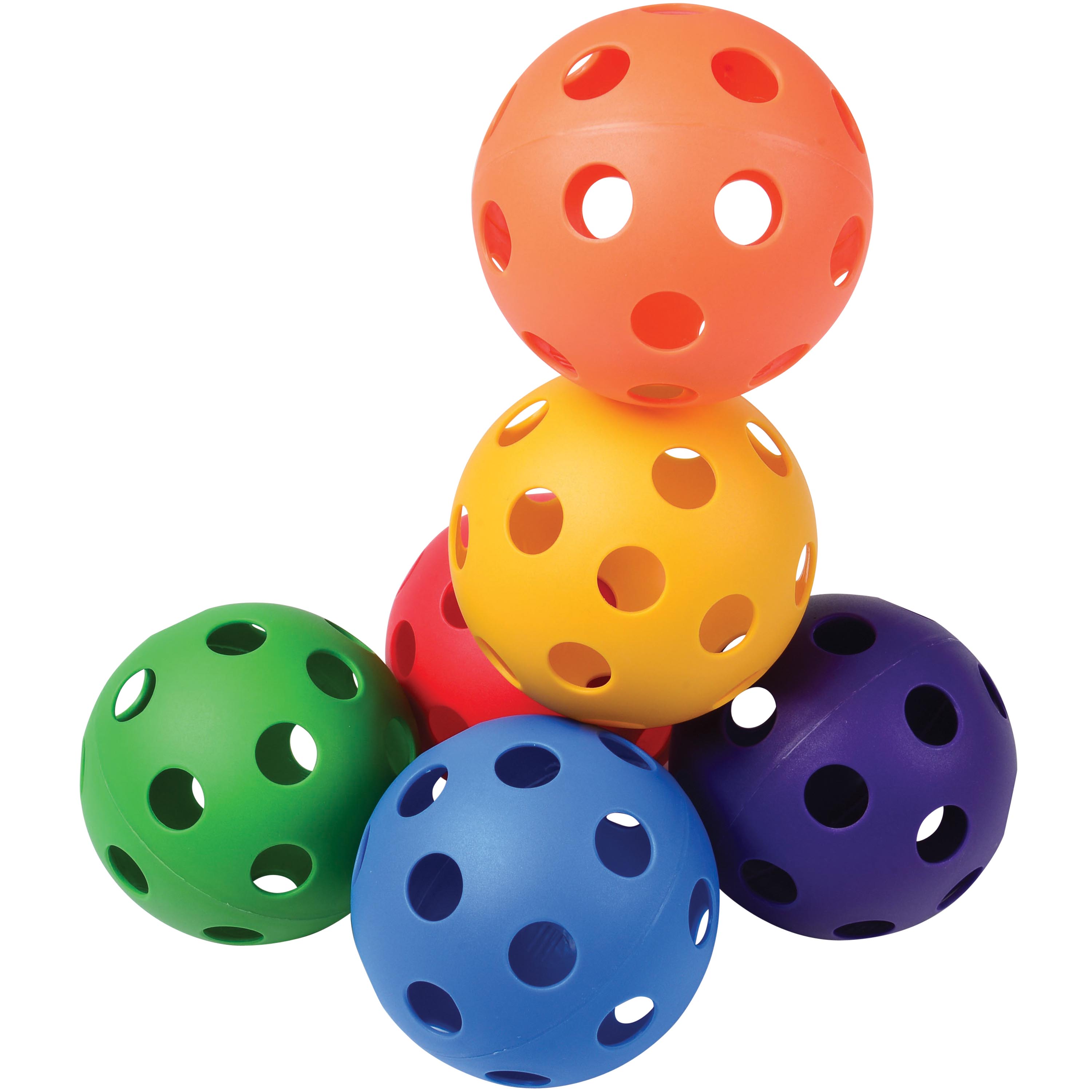 Plastic Colored Softballs - 12 Count
