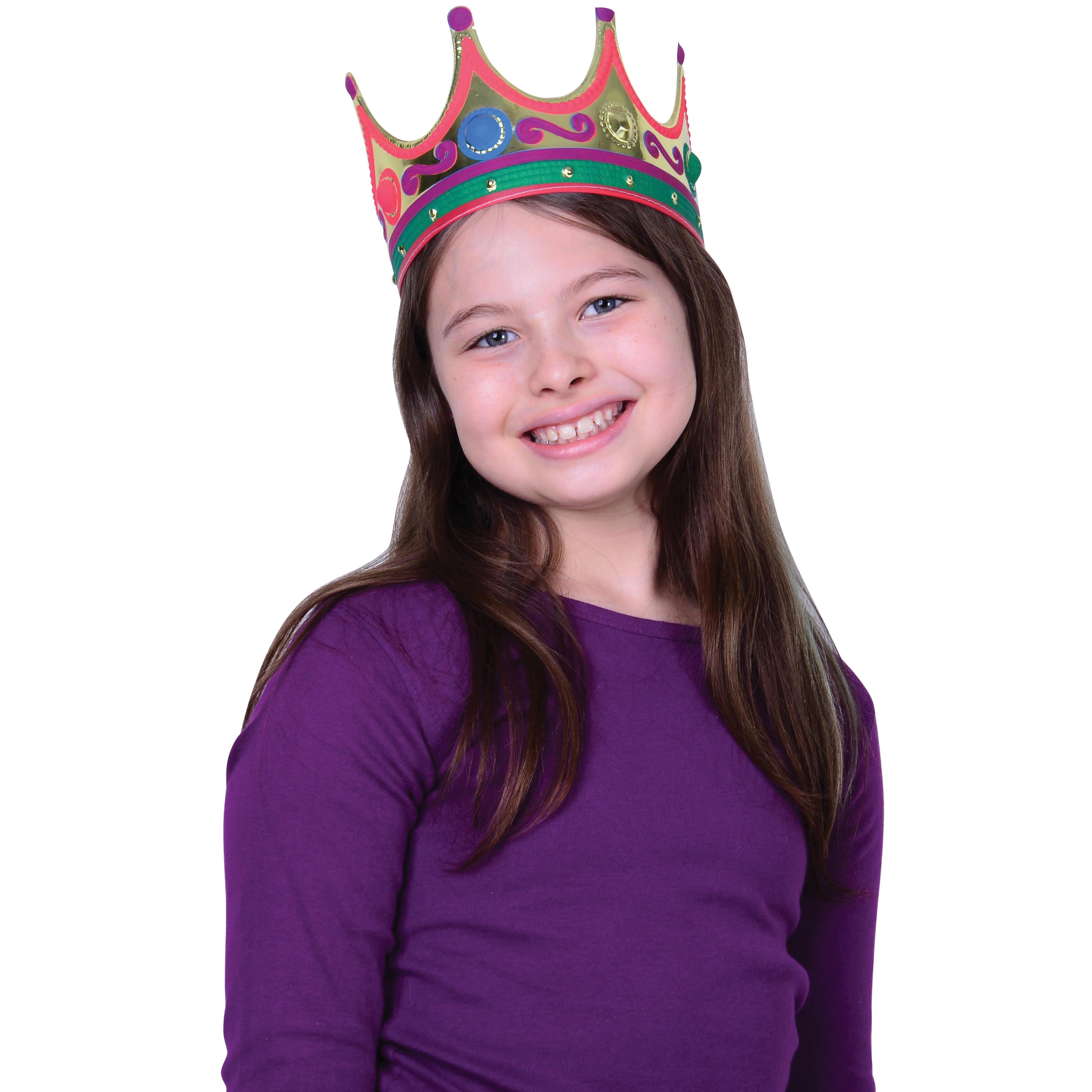 Adult Gold Foil Crowns - 12 Count
