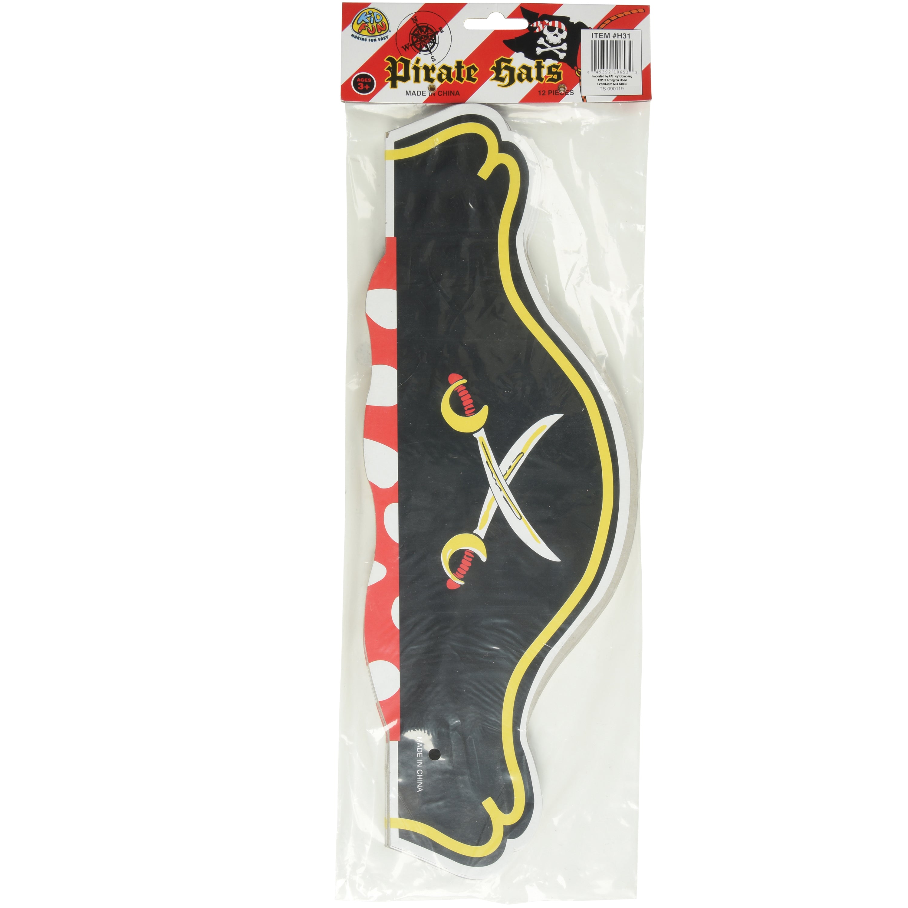 Pirate Hats - 12 Count
