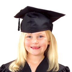 Black Graduate Cap - 12 Count