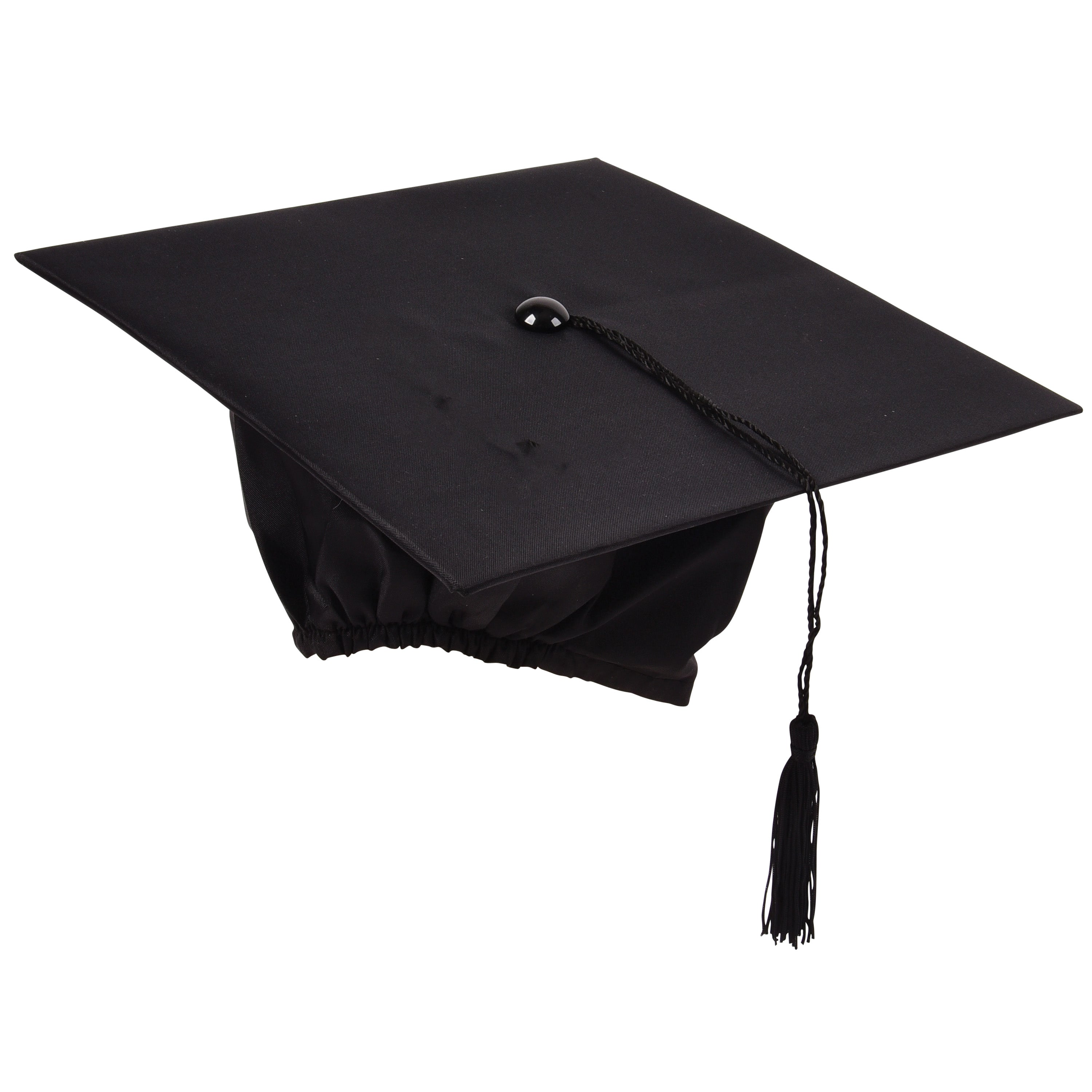 Black Graduate Cap - 12 Count