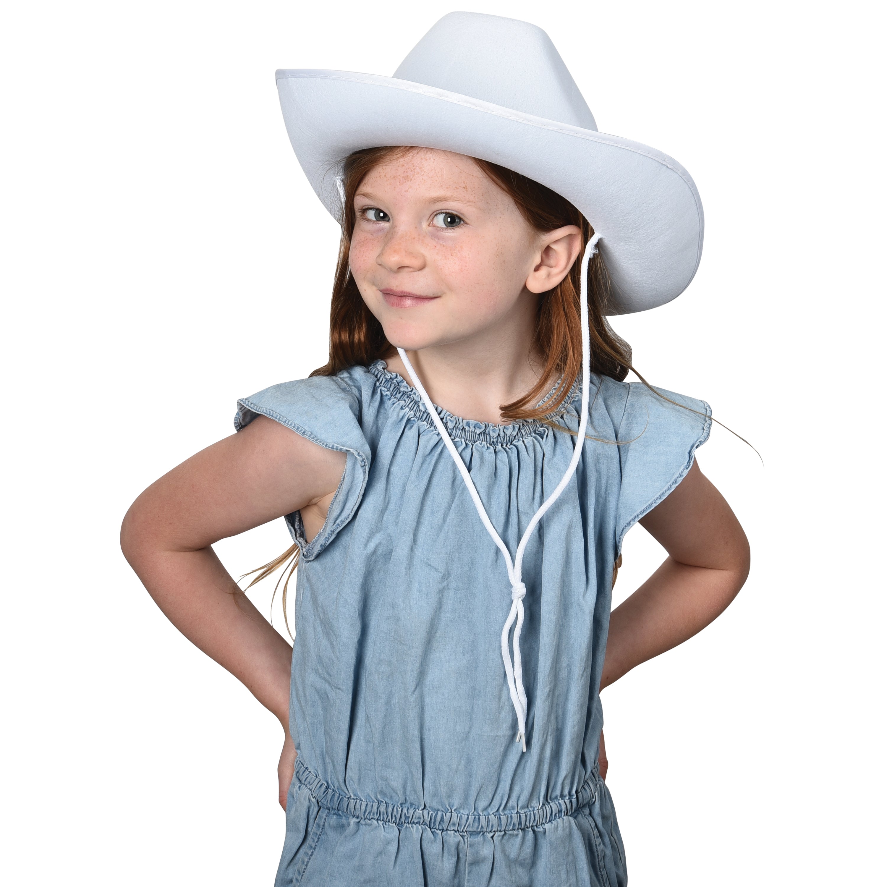 Cowboy Hat/White - 1 Count