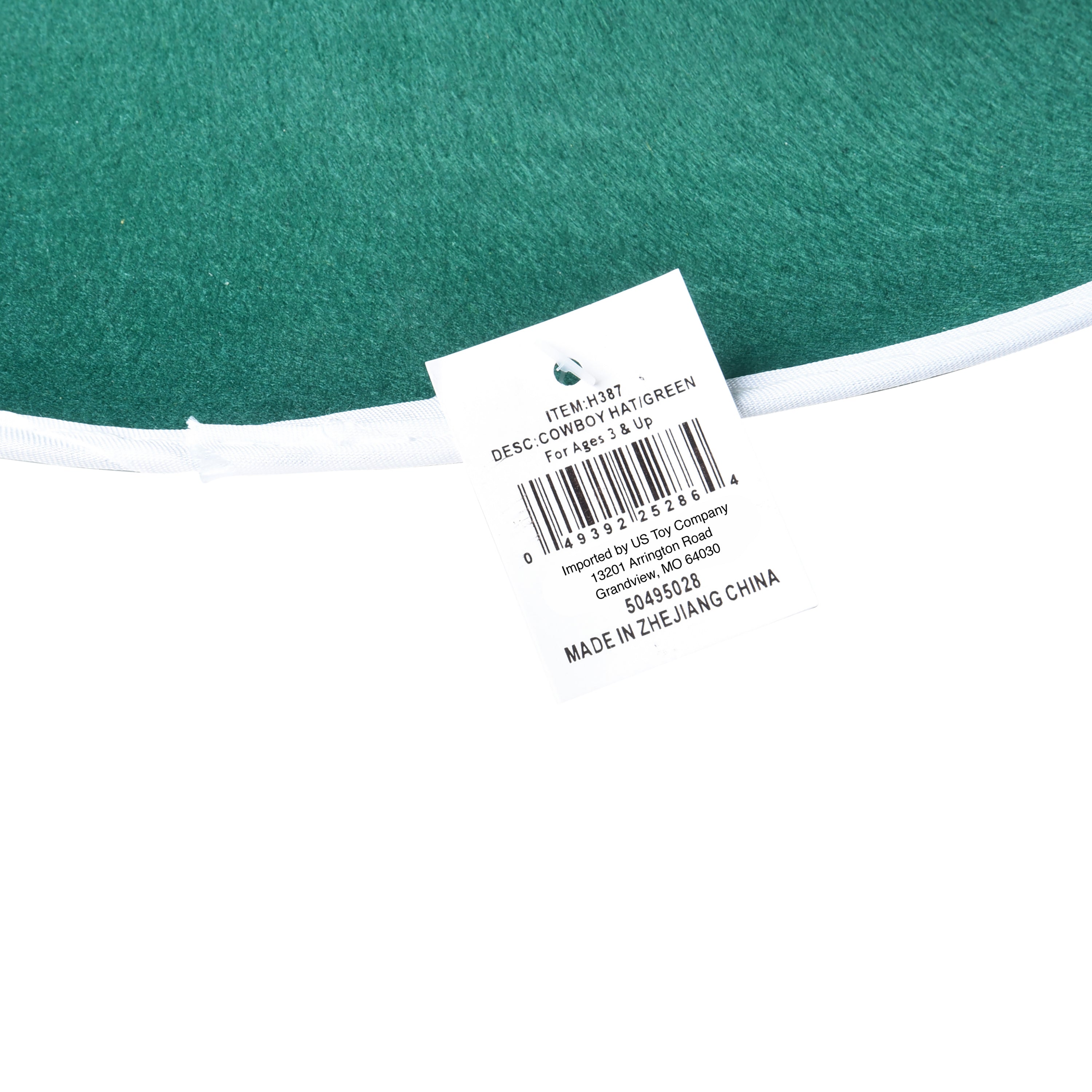 Cowboy Hat/Green - 1 Count