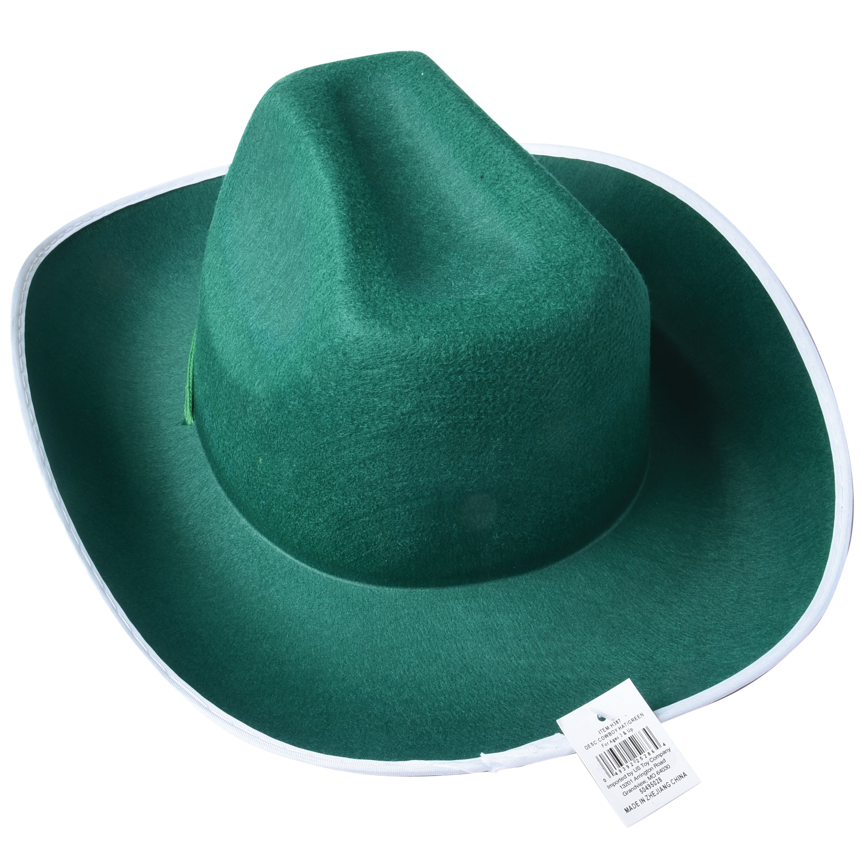 Cowboy Hat/Green - 1 Count