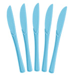 Heavy Duty Light Blue Plastic Knives - 7.75 in. | 50 Count
