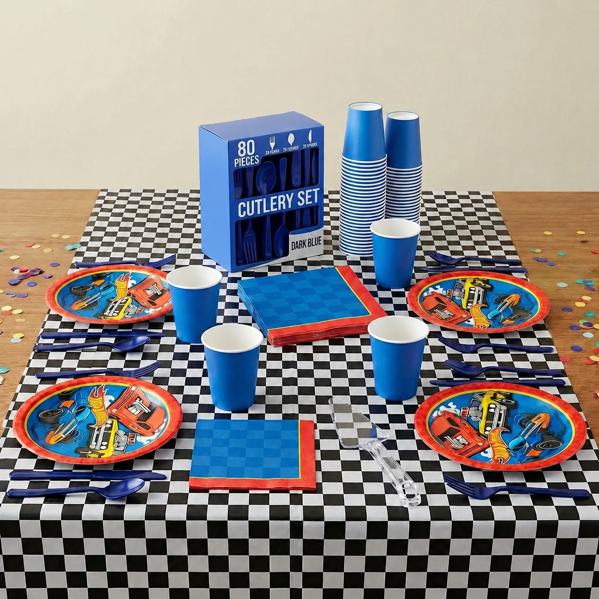 161 Pcs Hot Wheels Party Kit | For 20 Guests