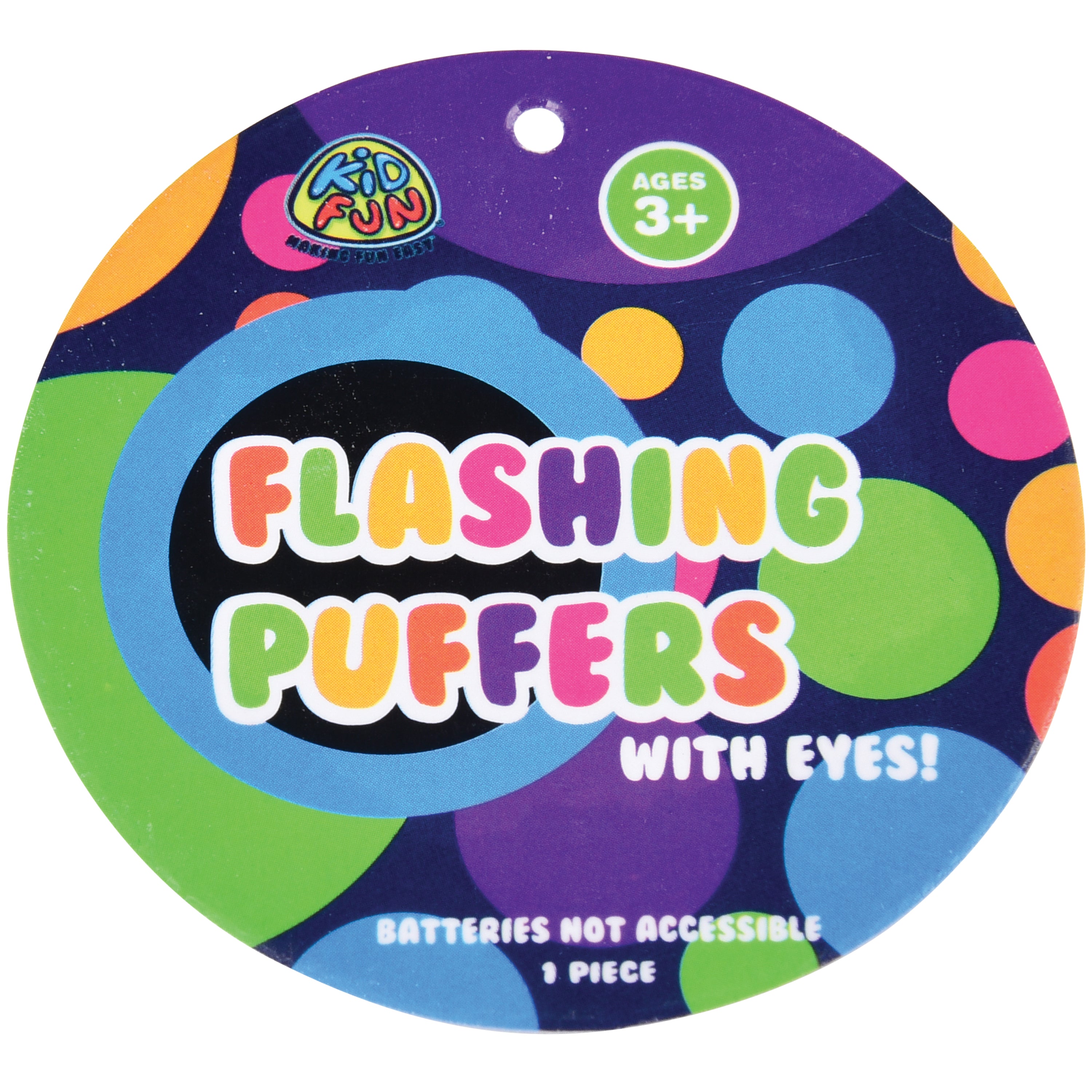 Flashing Puffer W/Eyes - 12 Count