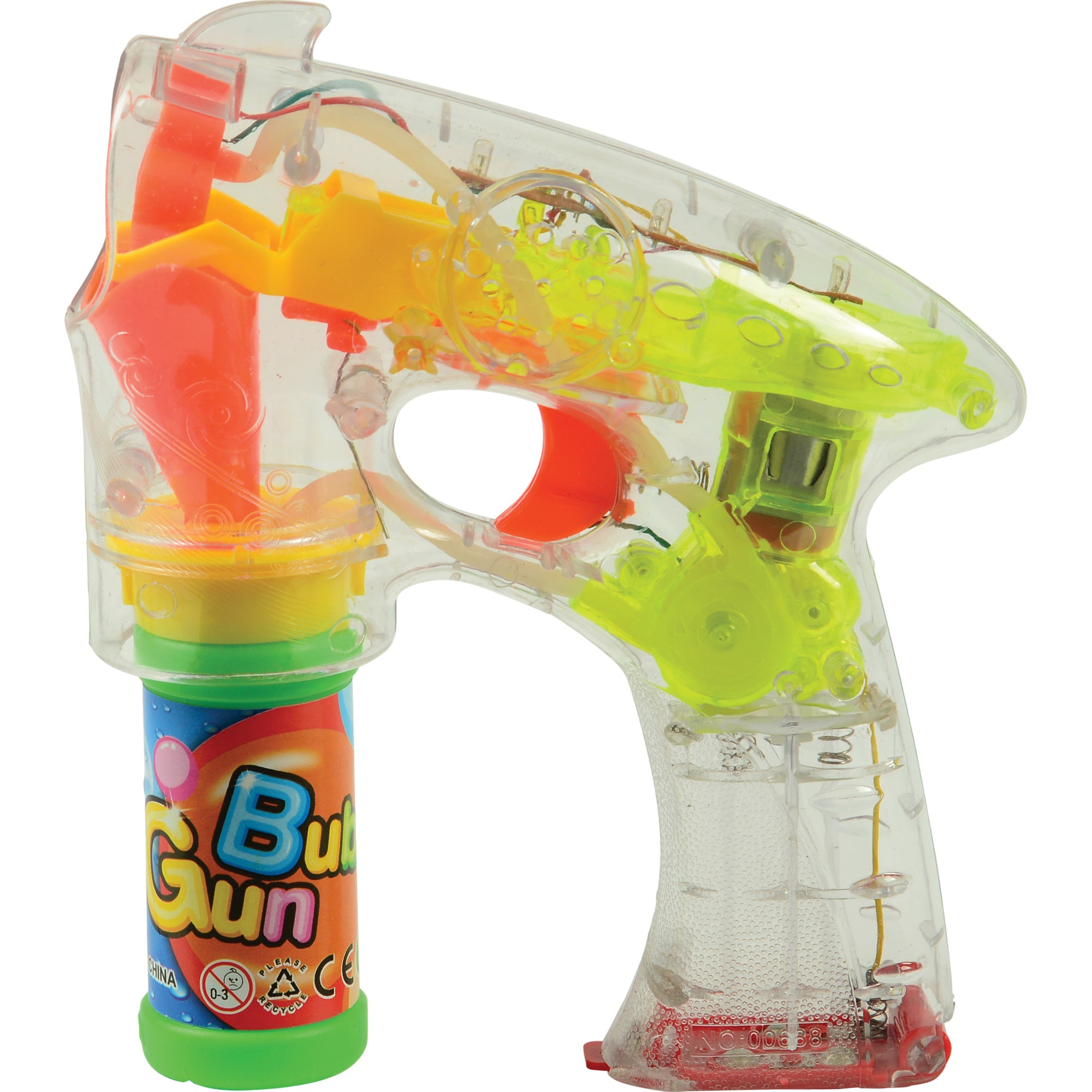 Flashing Bubble Gun/6 Per Pk - 6 Count