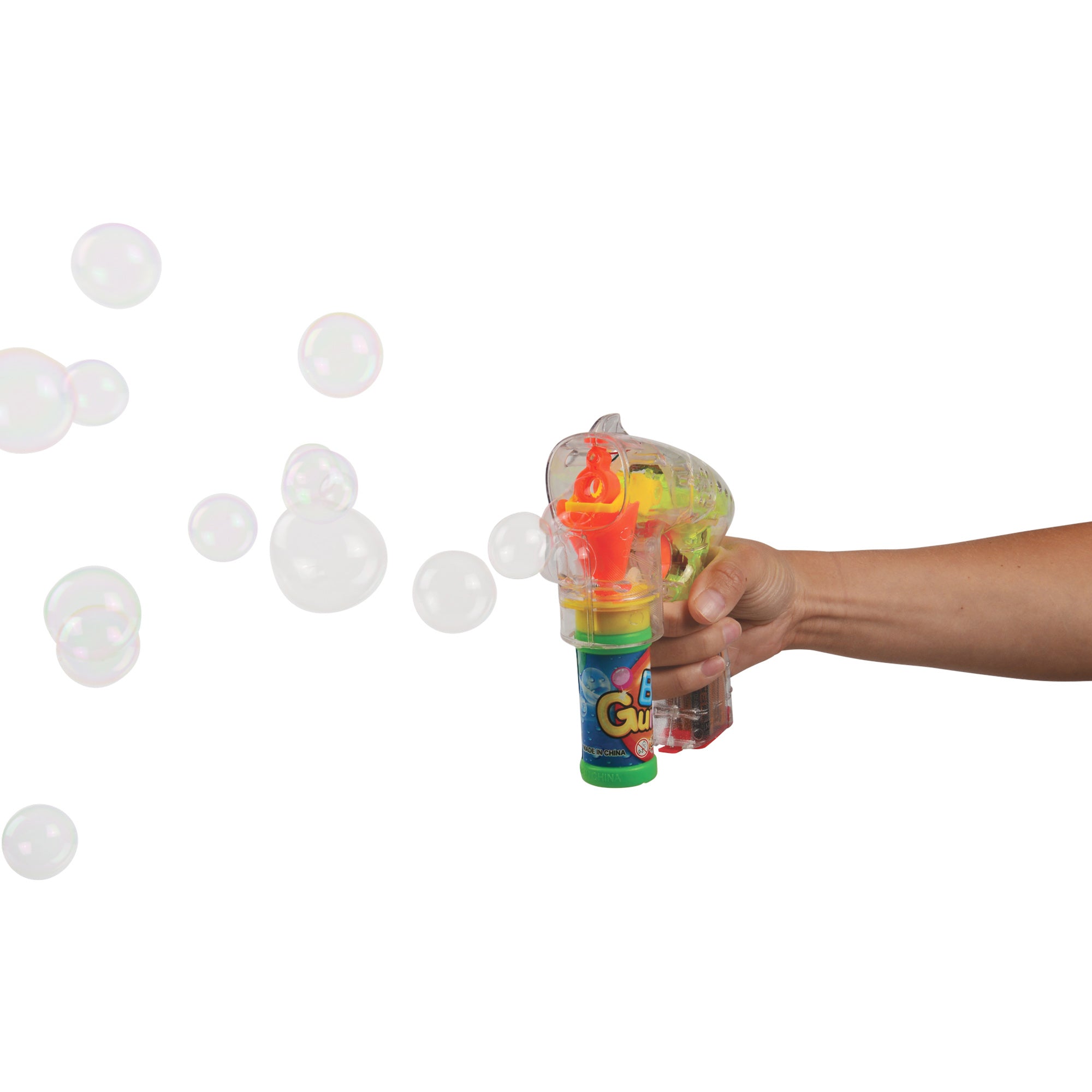 Flashing Bubble Gun/6 Per Pk - 6 Count