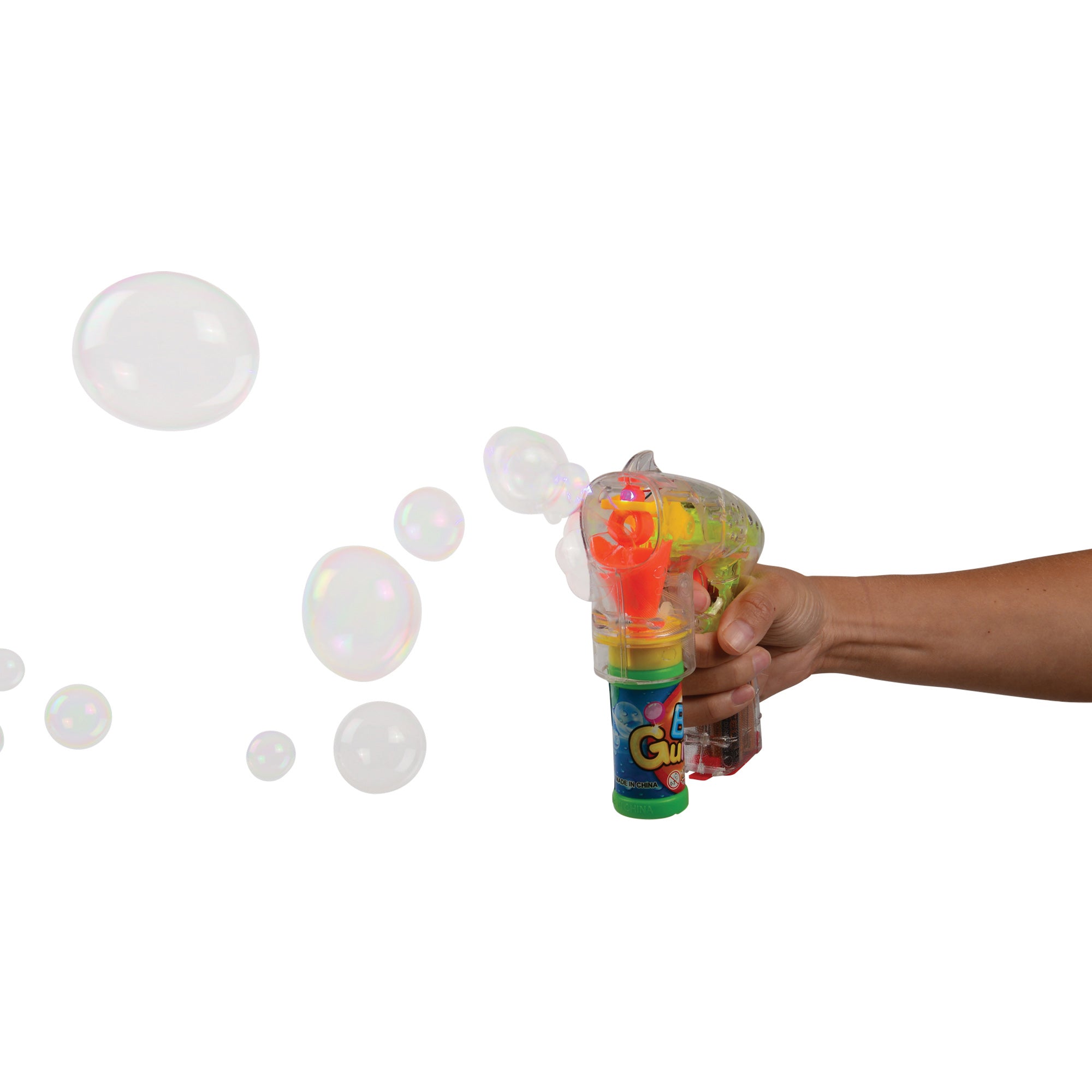 Flashing Bubble Gun/6 Per Pk - 6 Count