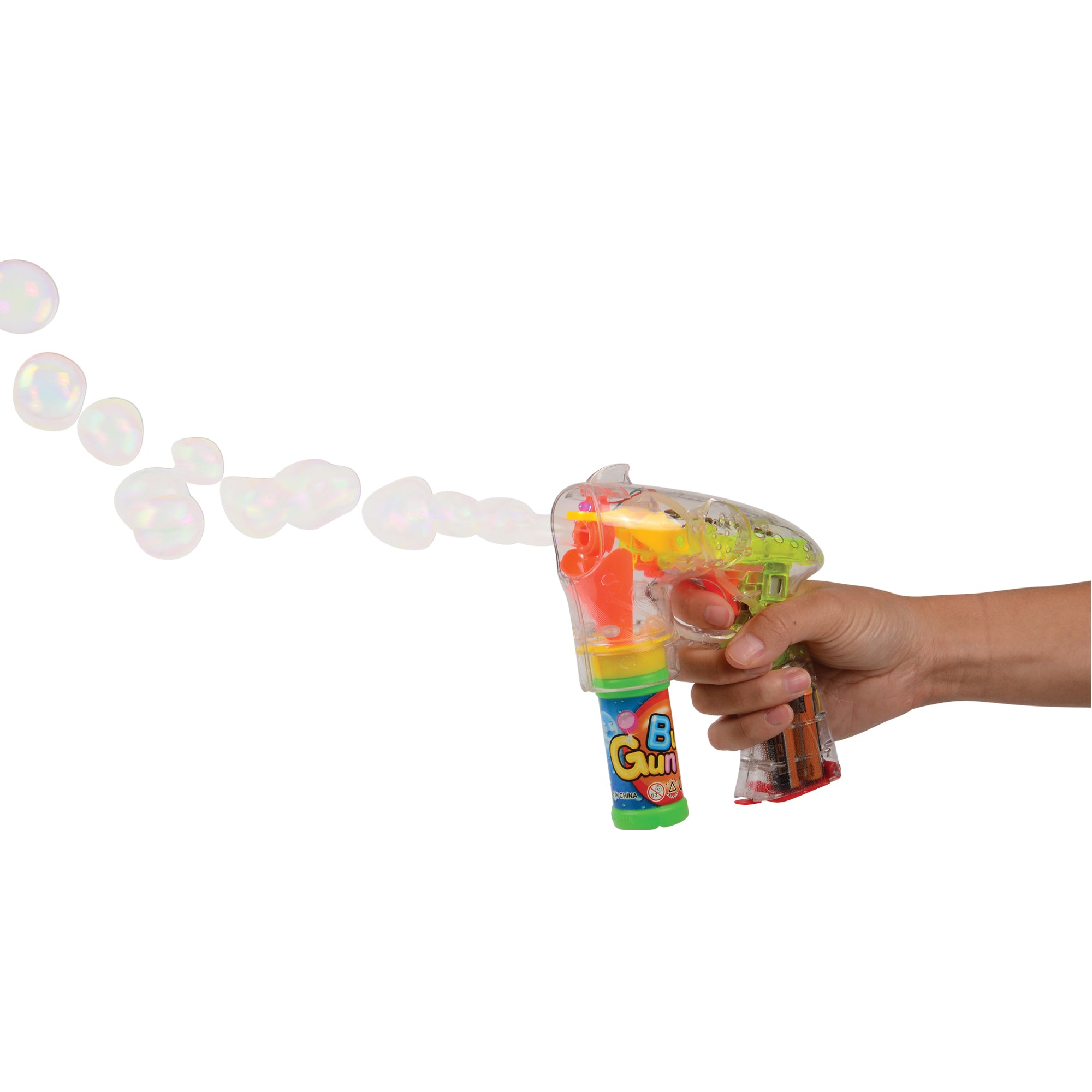 Flashing Bubble Gun/6 Per Pk - 6 Count