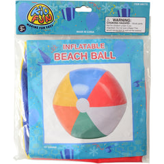 Beachball Inflates/24 In/15 In Diam - 12 Count