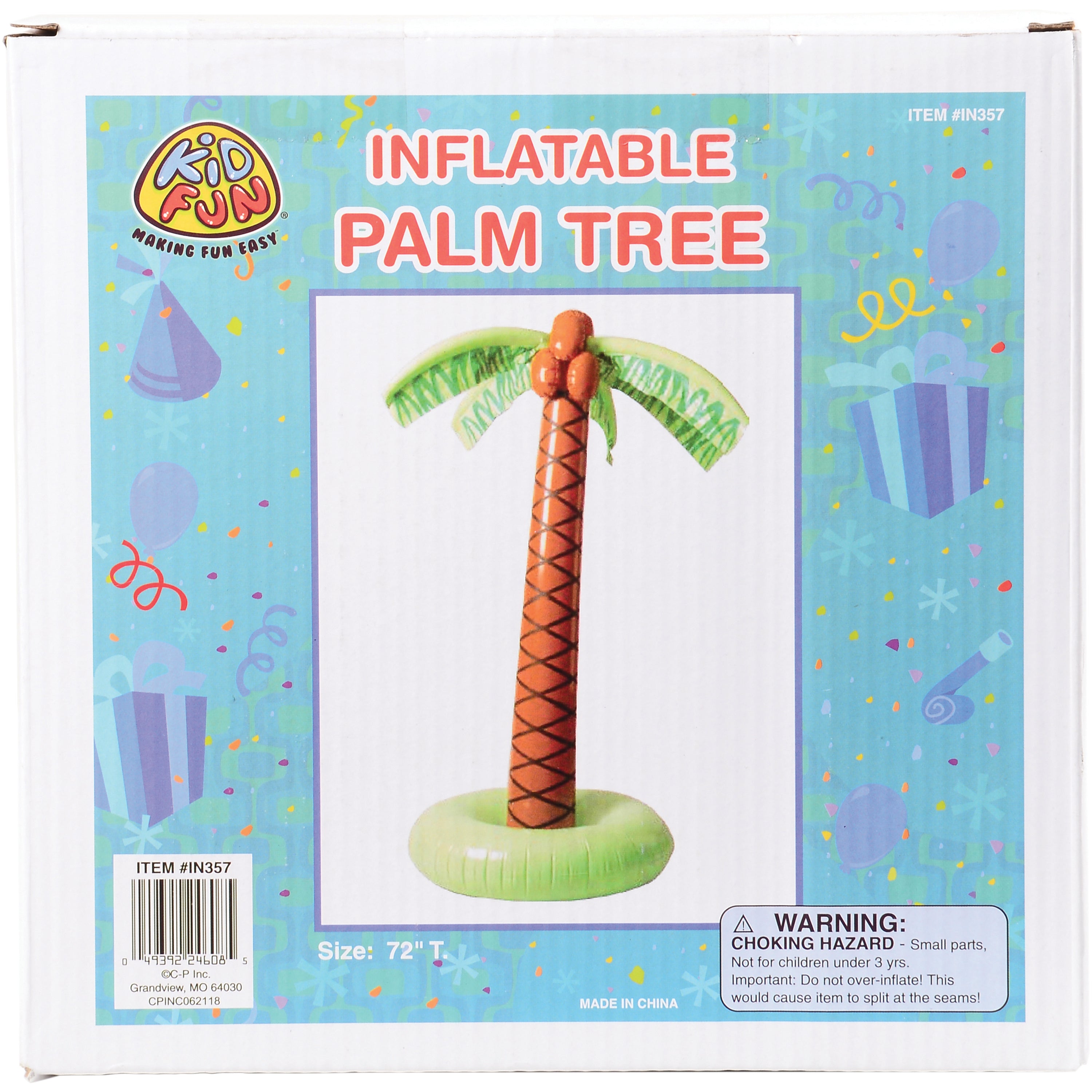 Palm Tree Inflate - 1 Count