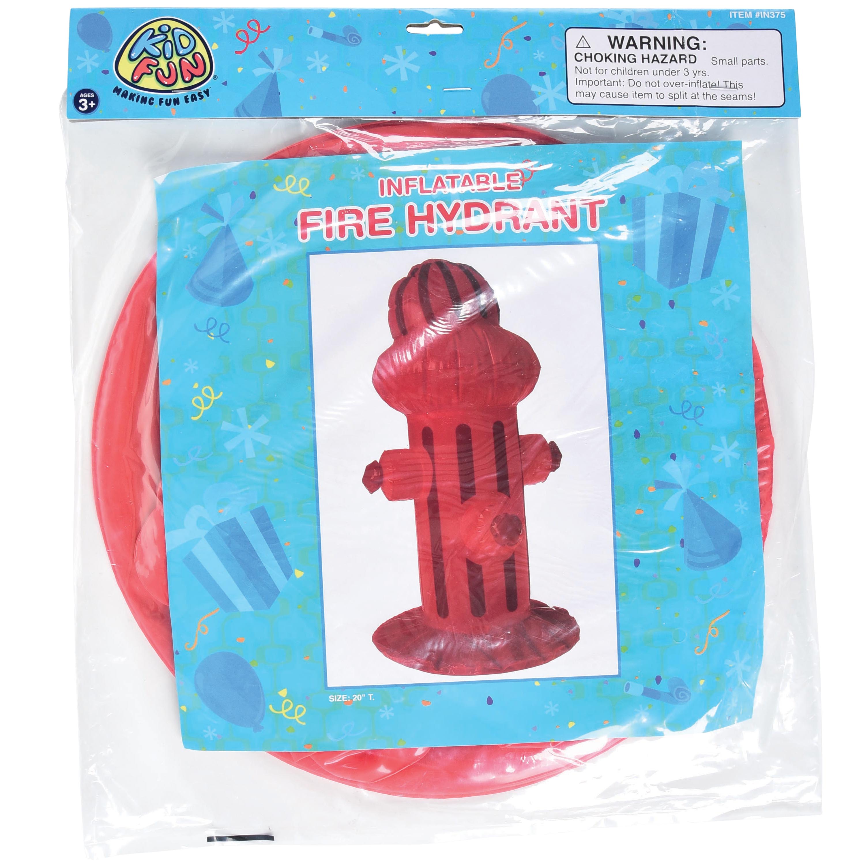 Inflatable Fire Hydrant - 1 Count