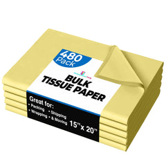 IVORY TISSUE REAM 15"X 20"- 480 SHEETS