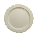 7.5 In. Ivory Victorian Design Plates | 20 Count
