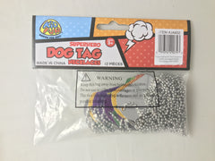 Superhero Dog Tag Necklaces - 12 Count