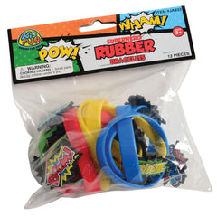 Superhero Rubber Bracelets - 12 Count