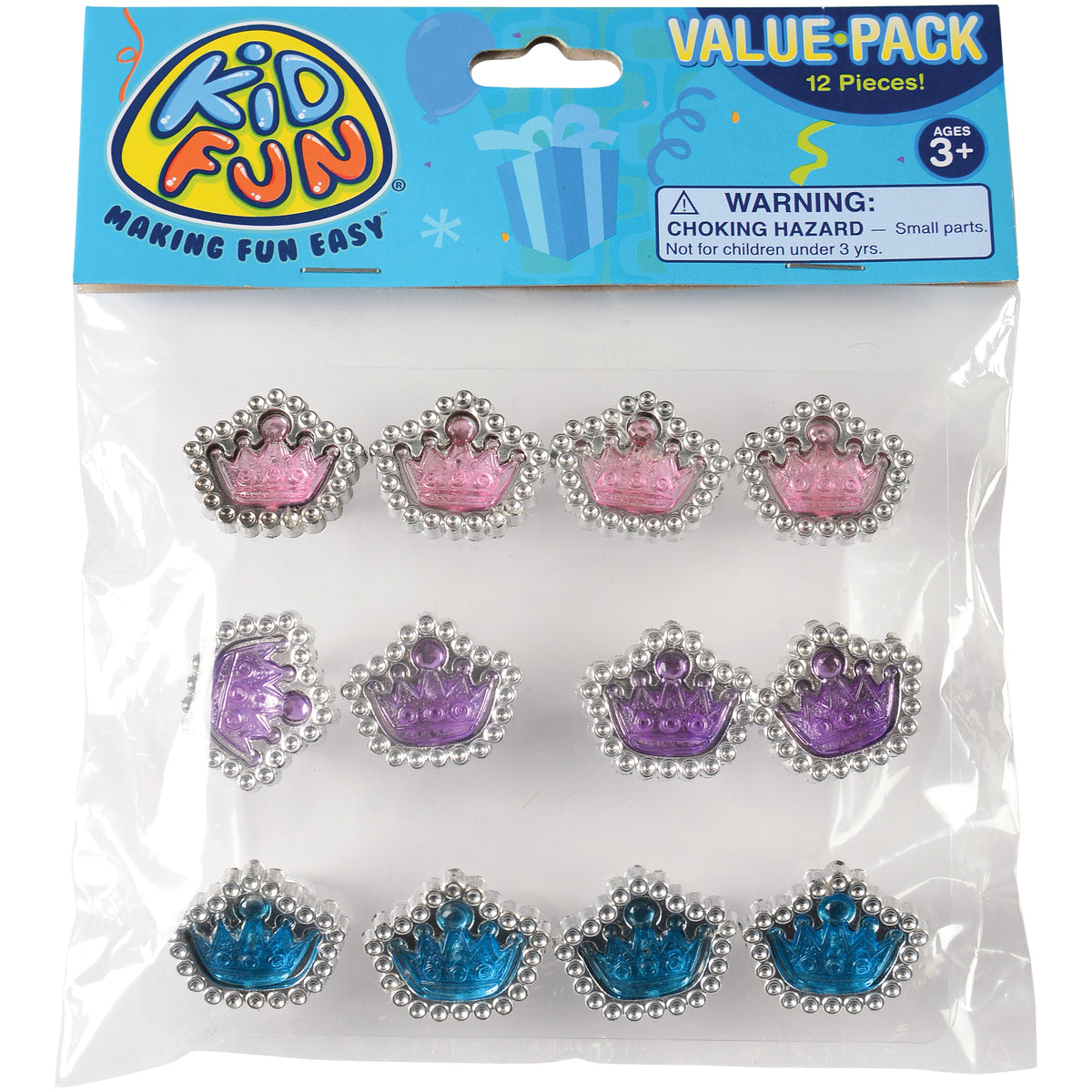 Princess Tiara Rings - 12 Count