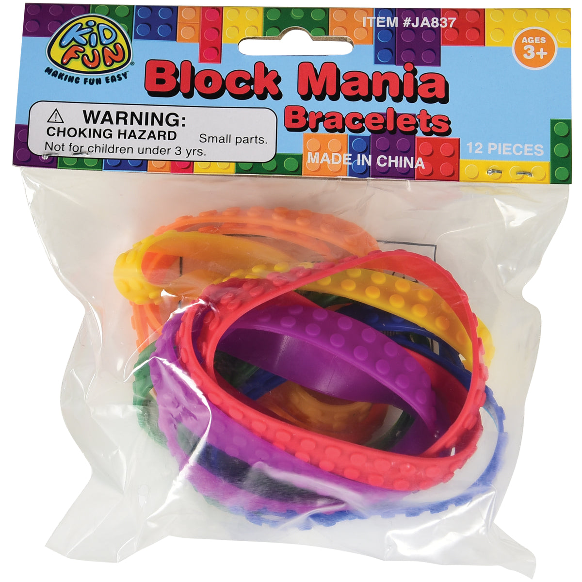 Block Mania Bracelets - 12 Count