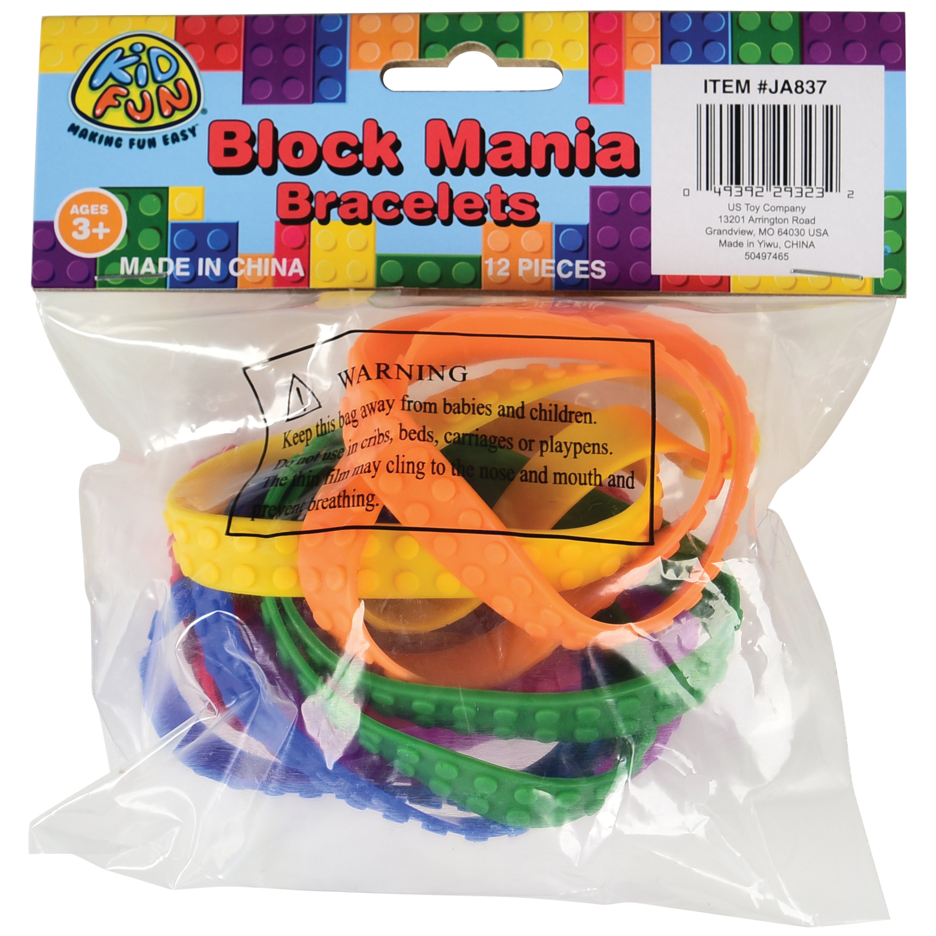 Block Mania Bracelets - 12 Count