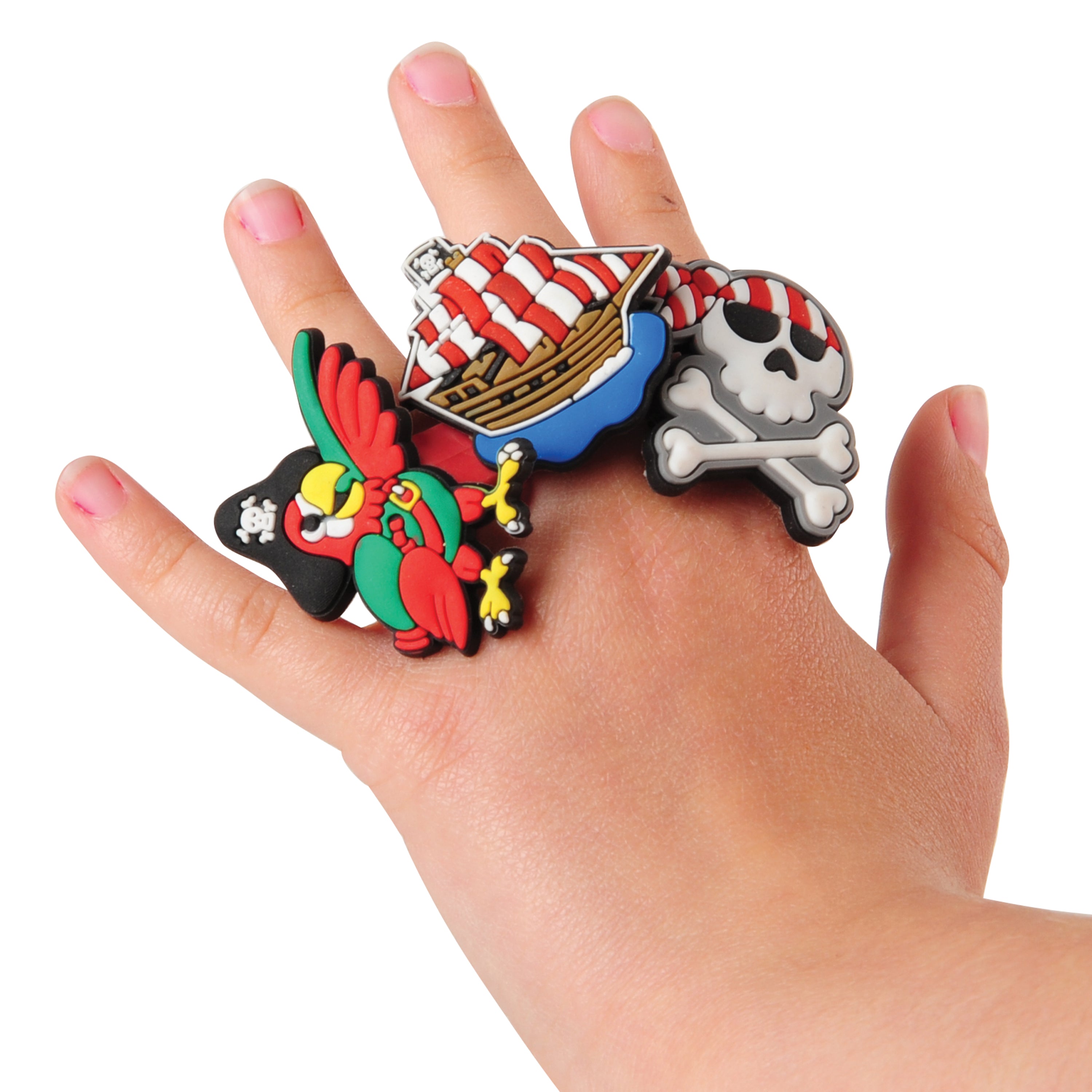 Pirate Rubber Rings - 12 Count