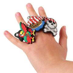 Pirate Rubber Rings - 12 Count