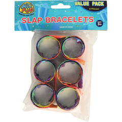 Tie Dye Slap Bracelets/6 Per Pkg - 6 Count