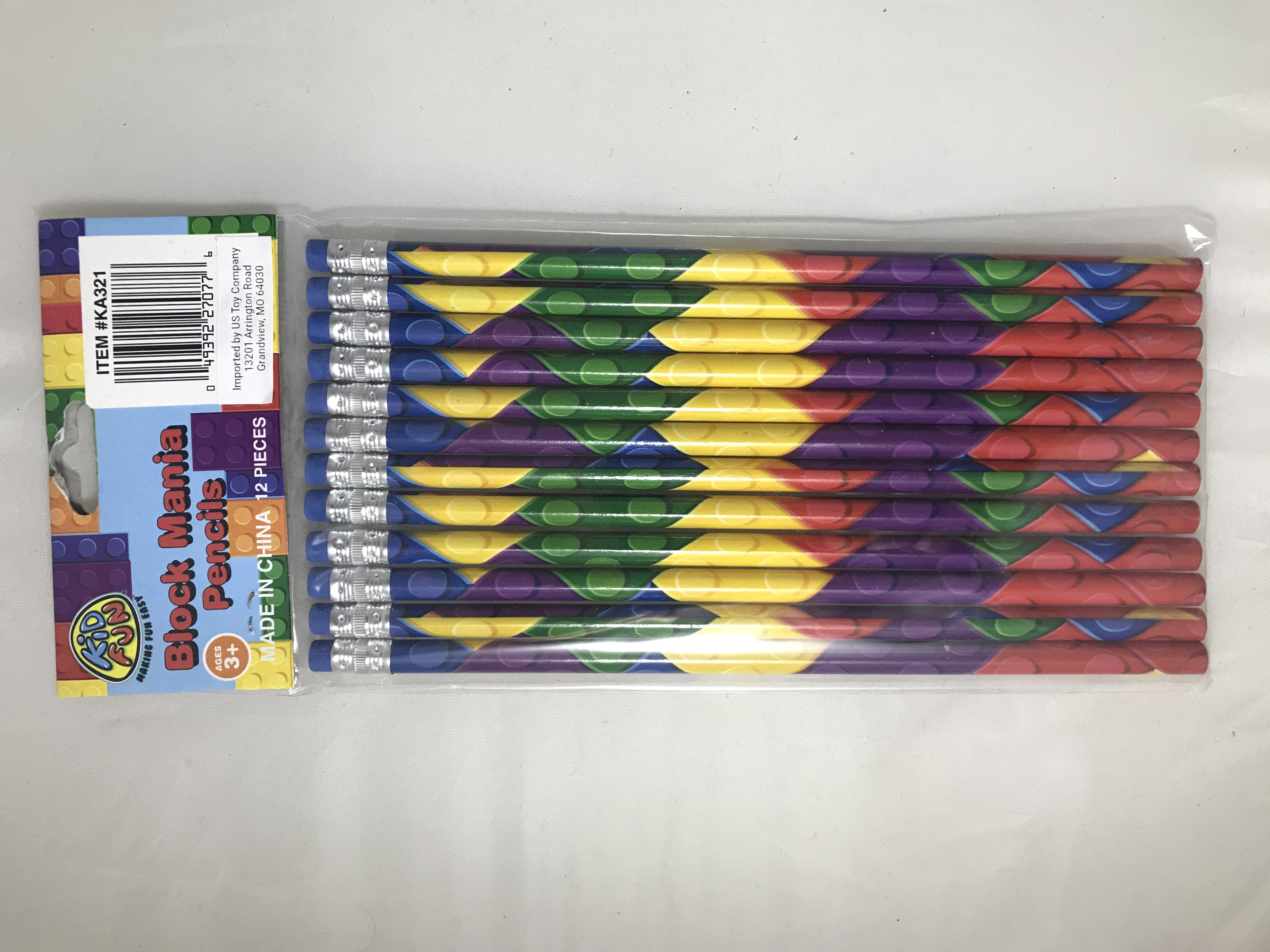 Block Mania Pencils - 12 Count