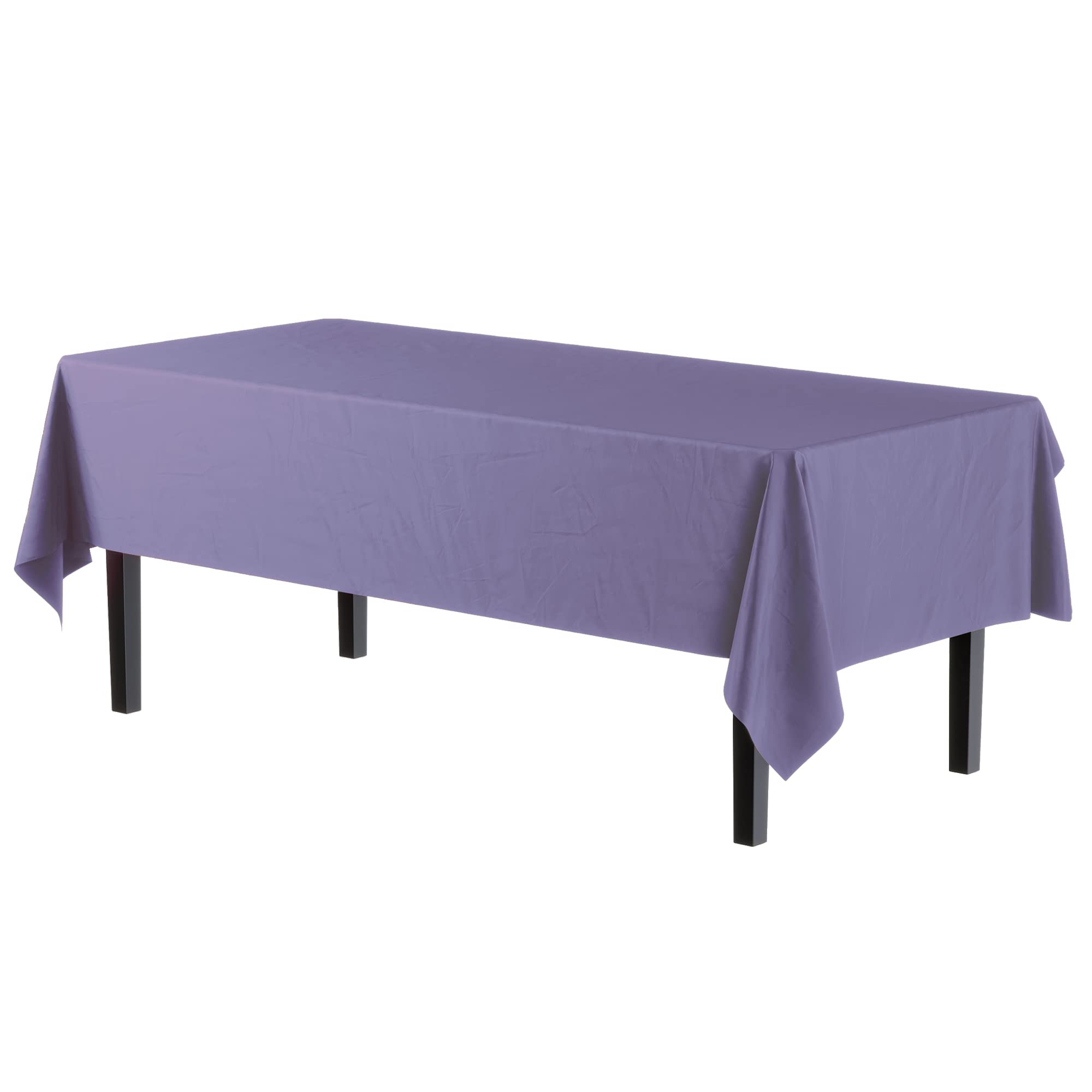Lavender Plastic Table Covers | 6 Pack - 54 In. x 108 In.