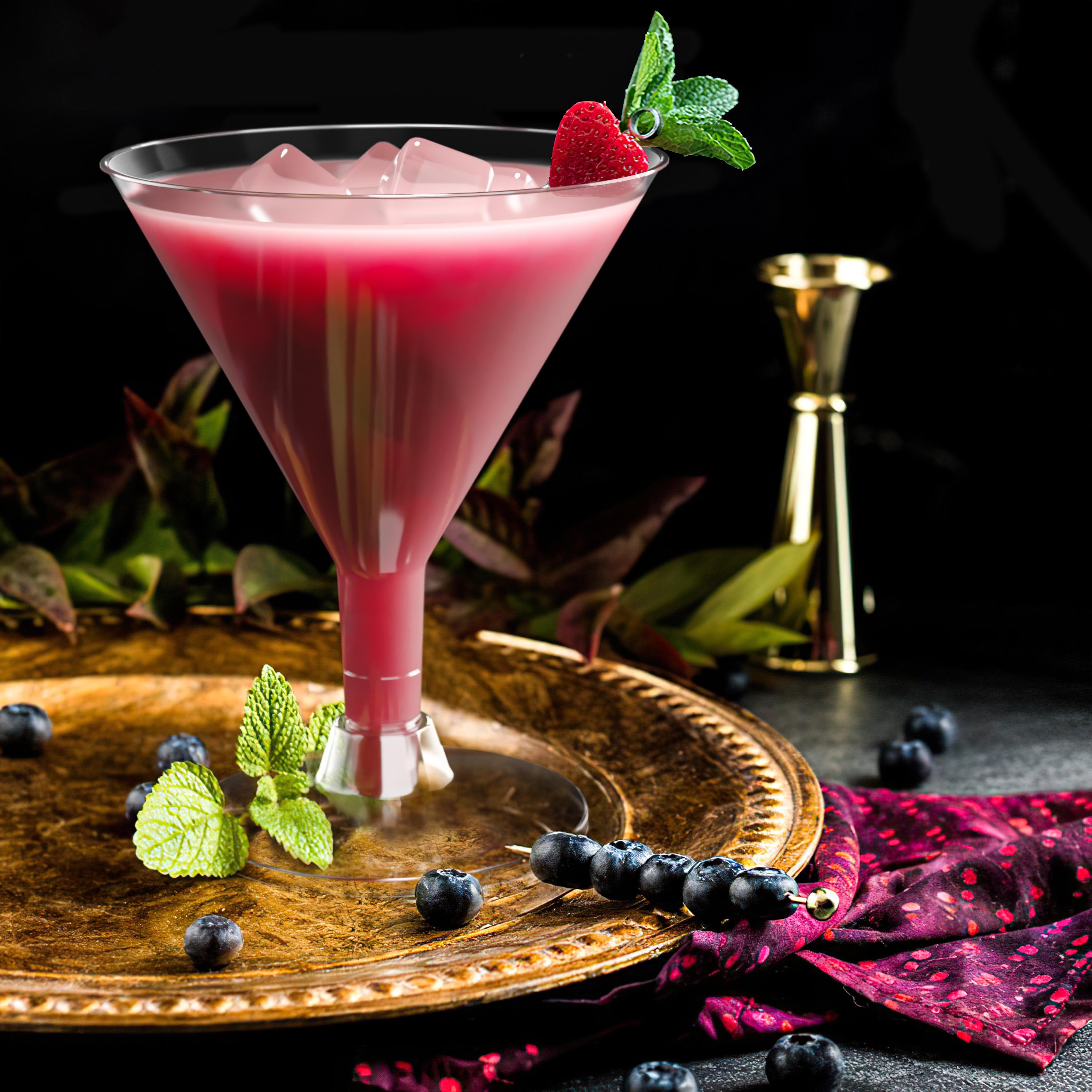 Plastic Cocktail Glass 30 Count