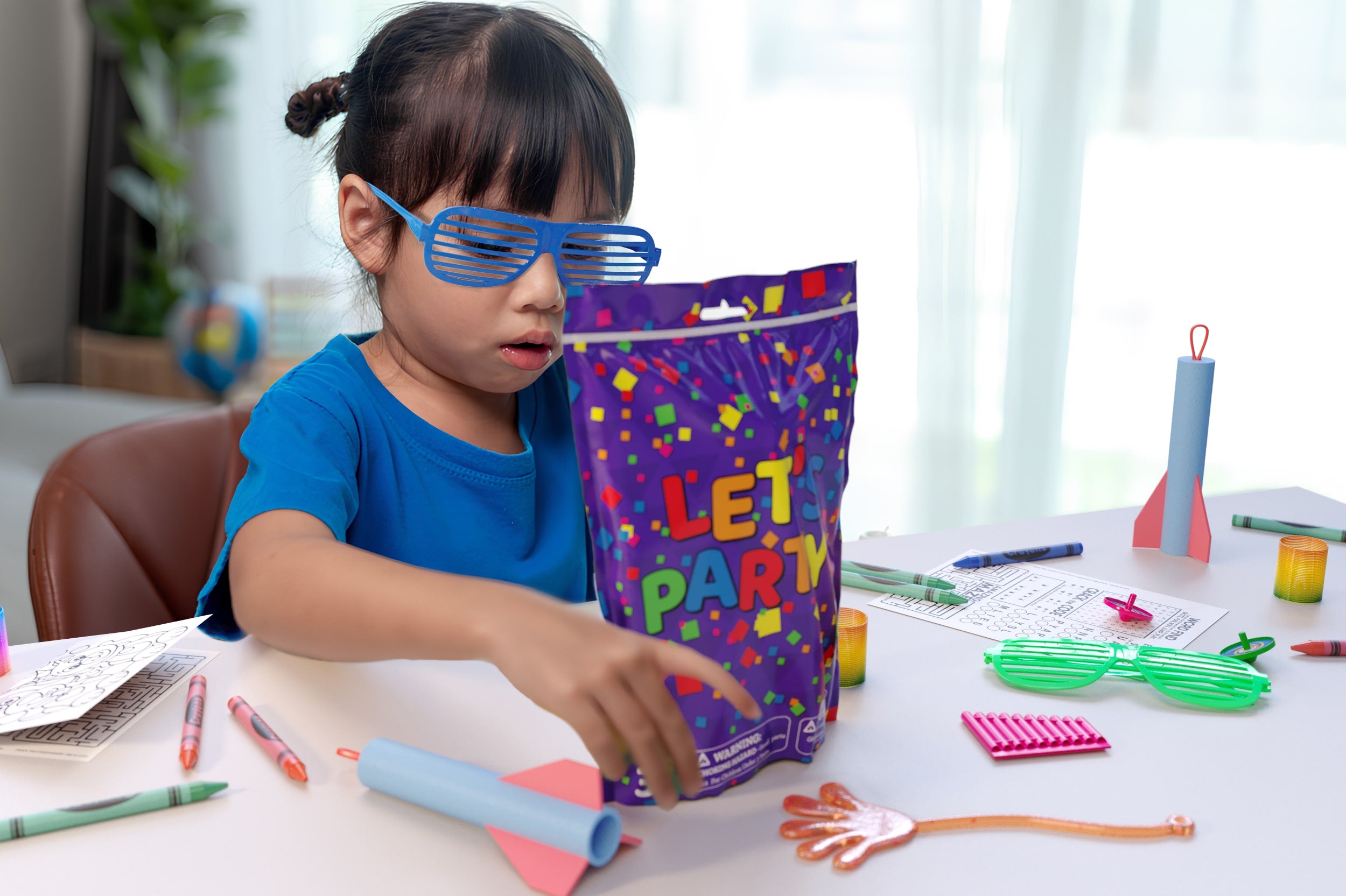 8 Piece Goody Bag -  Let's Party | 10 Count