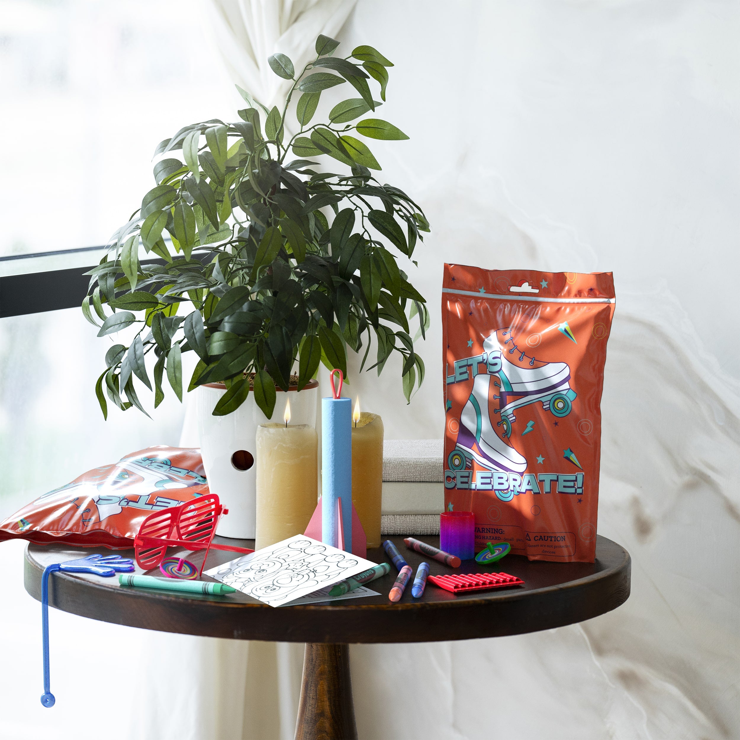 8 Piece Goody Bag - Roller Skating Theme | 10 Count