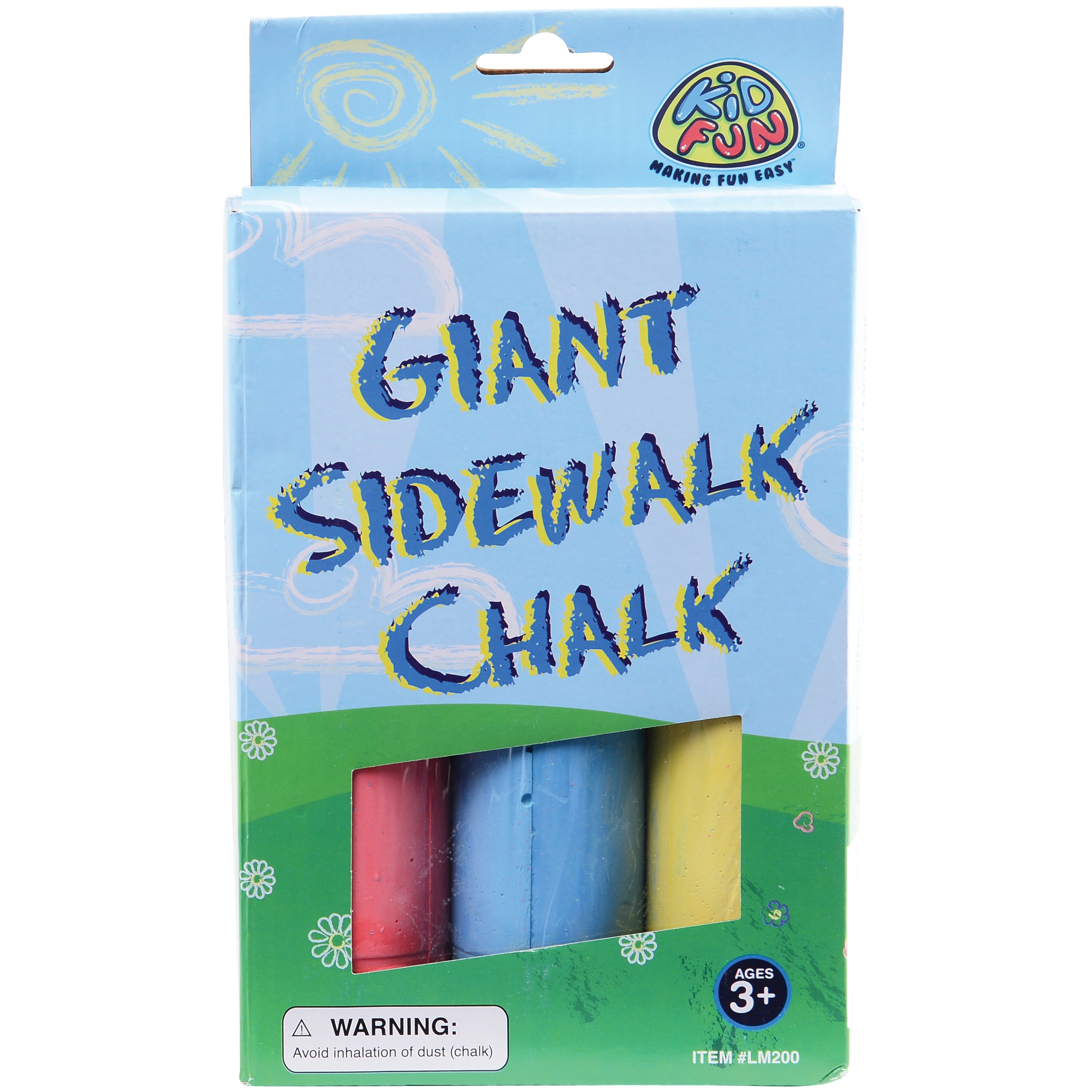 Giant Sidewalk Chalk/3 Per Pkg - 3 Count