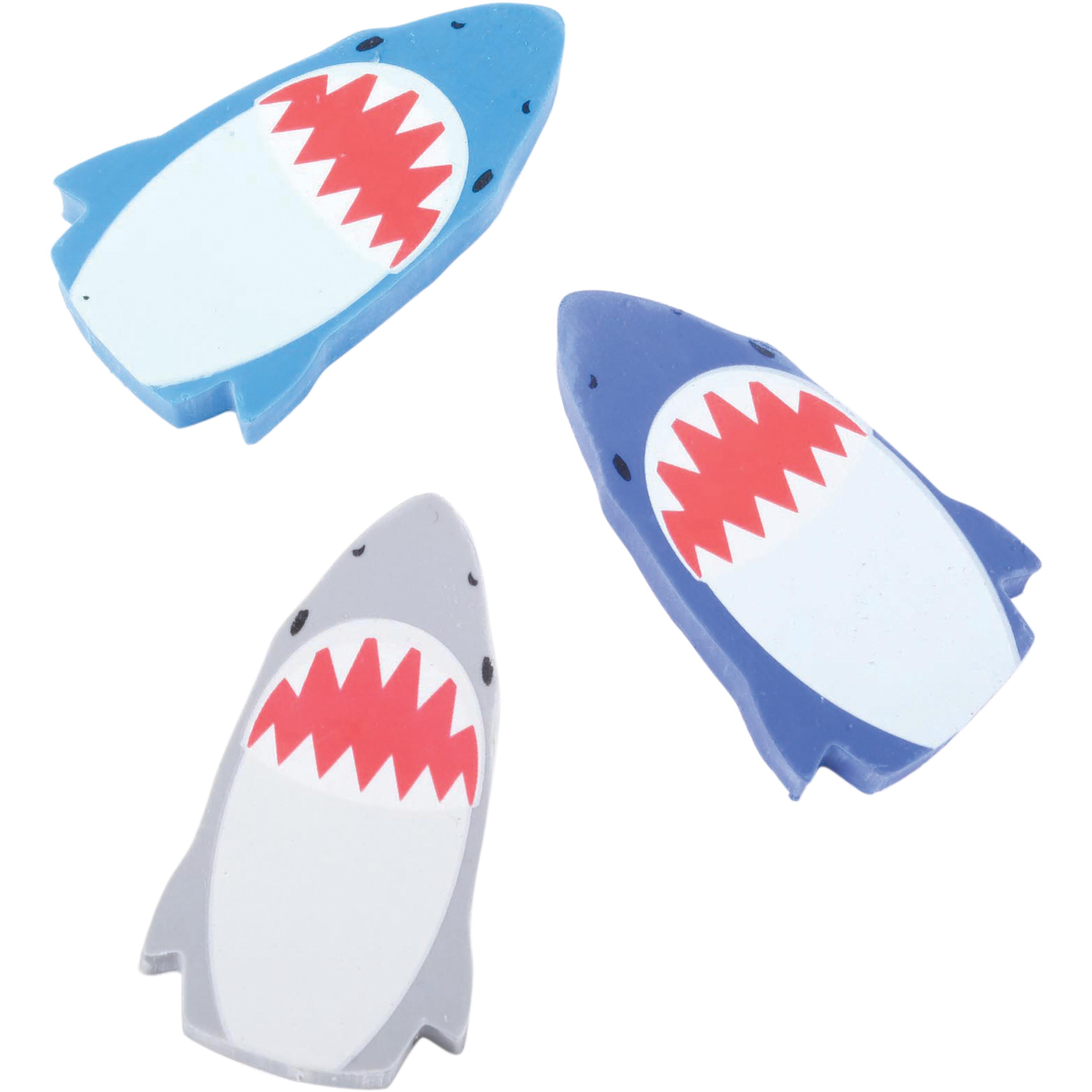 Shark Erasers - 12 Count
