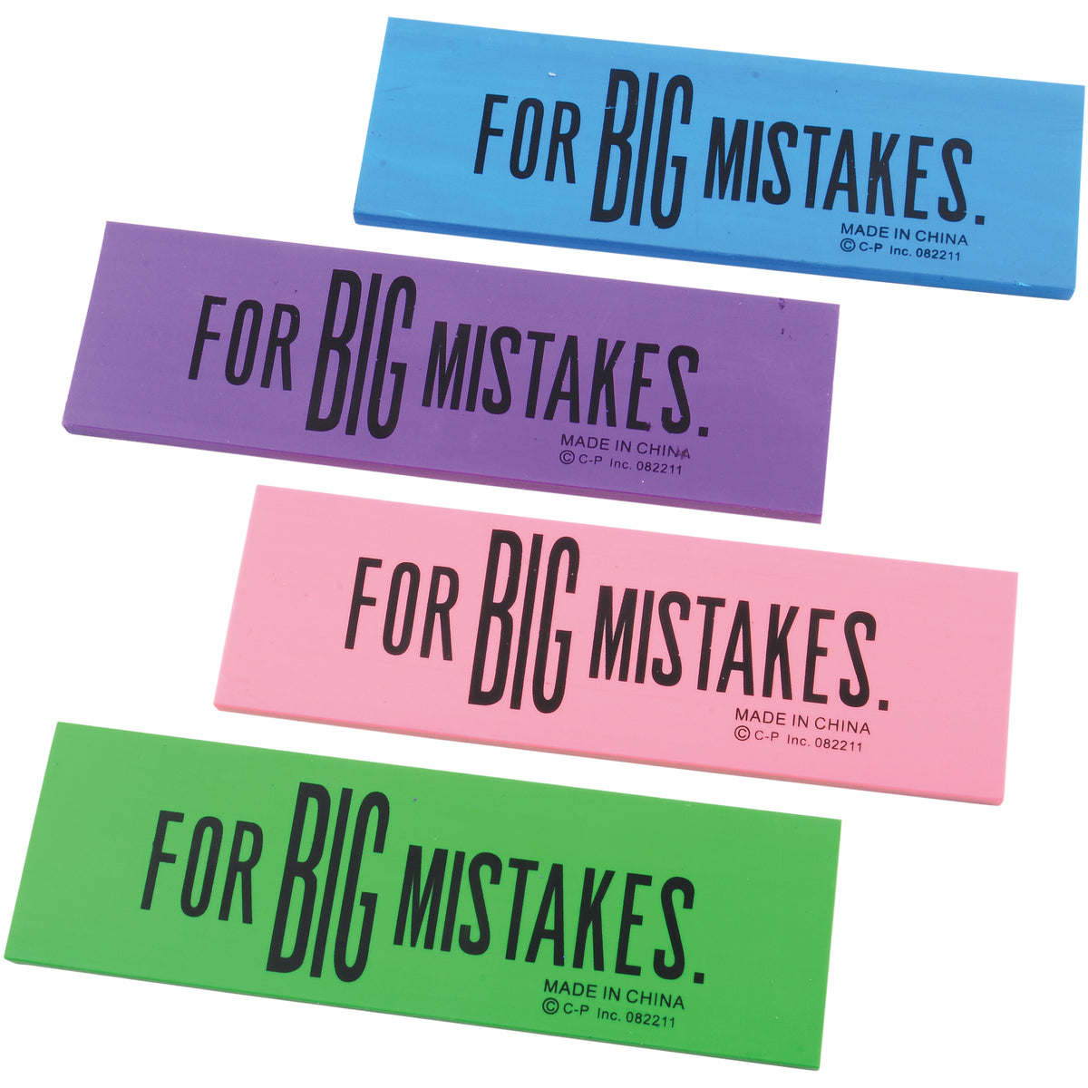 Jumbo Erasers - 12 Count