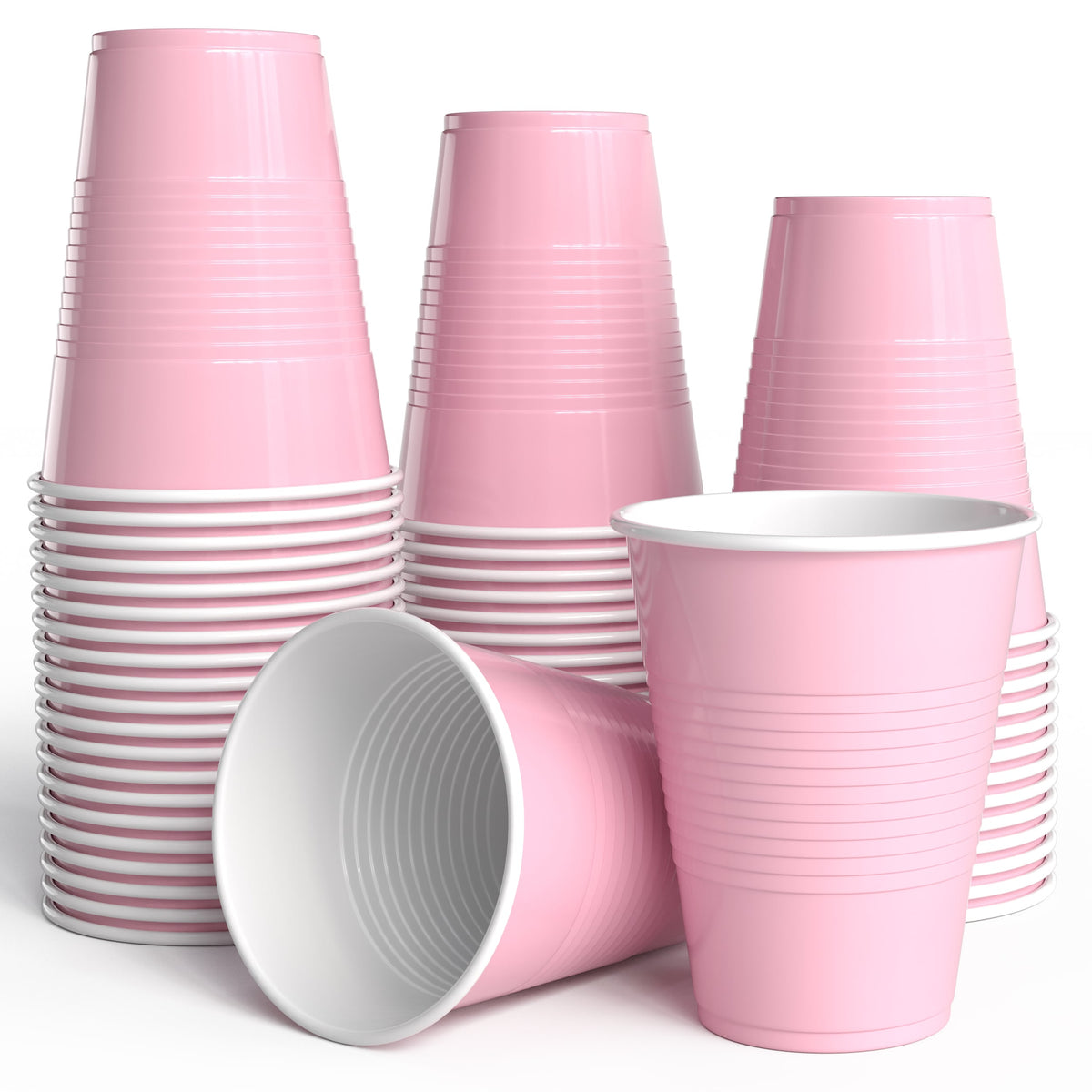 18 Oz. Pink Plastic Cups - 50 Ct.